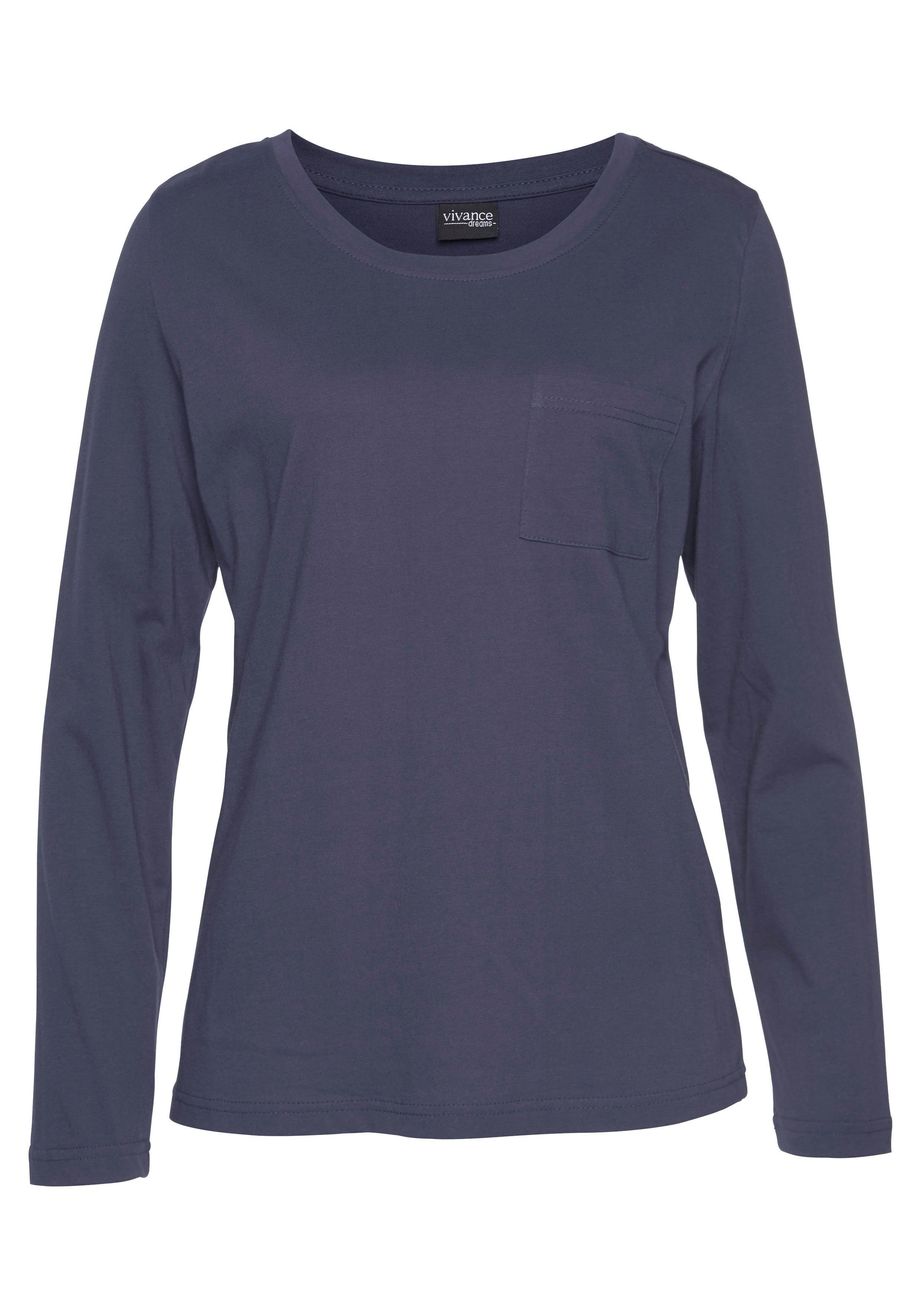 Vivance Dreams Pyjama (Set, 2 tlg) mit gemusterter Schlafhose