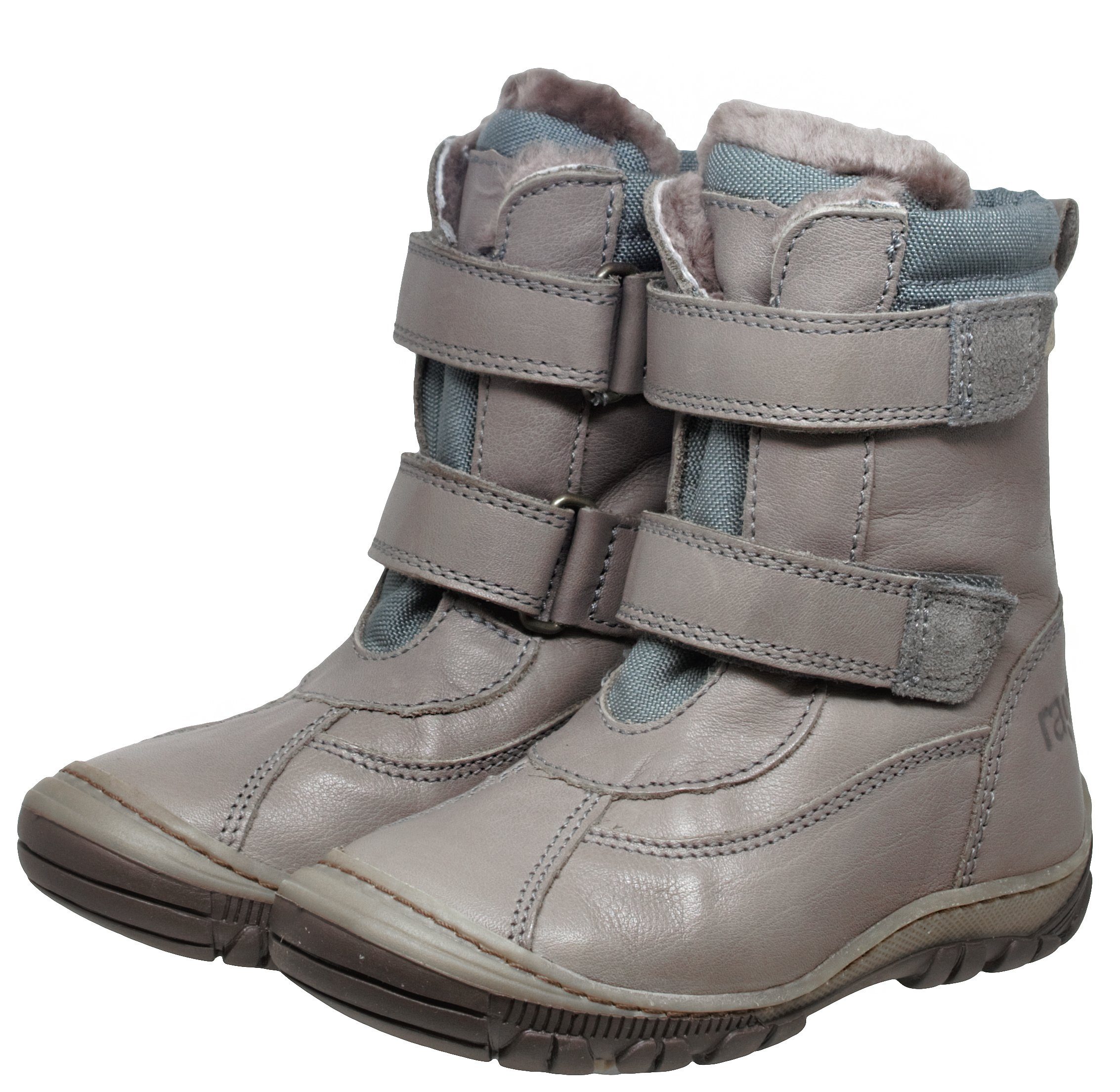 Aurato Rap Arauto Rap 82199L Wasserdicht TEX Leder Stiefel Lammfell Grau Stiefelette