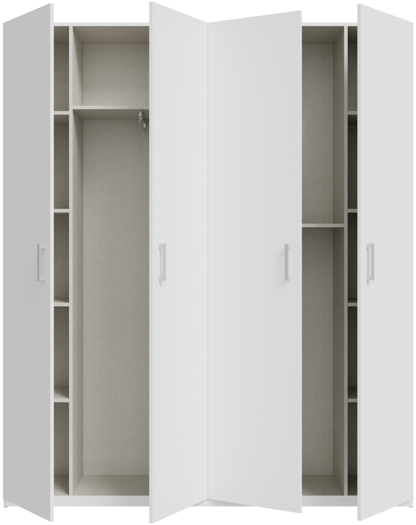 FORTE Kleiderschrank B/H/T 177,5/210,5/42 cm, stehende Montage – Bild 3 von 5