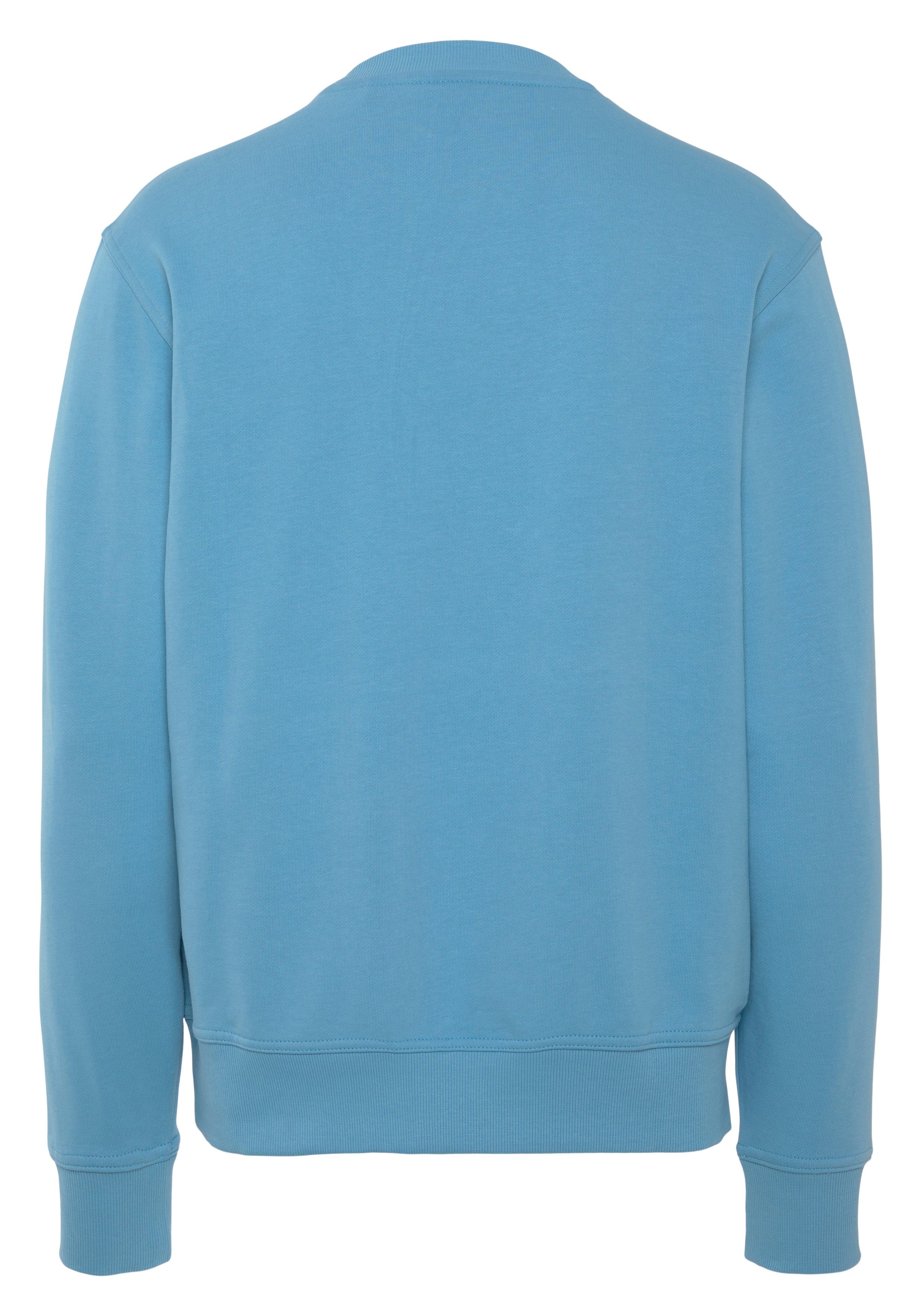 Blue ORANGE Open Sweatshirt WeBasicCrew BOSS mit Print