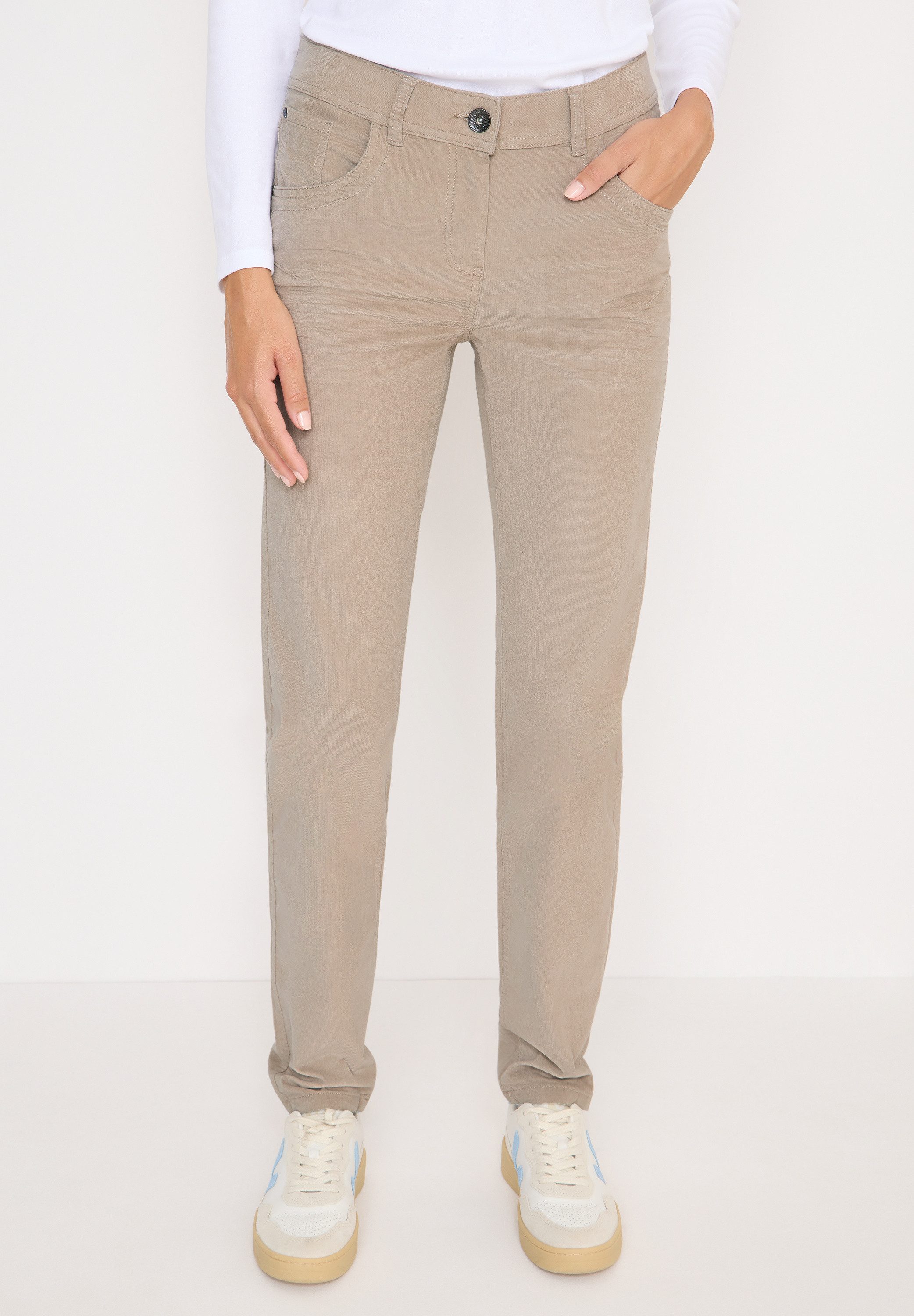 CECIL Cordhose Middle Waist