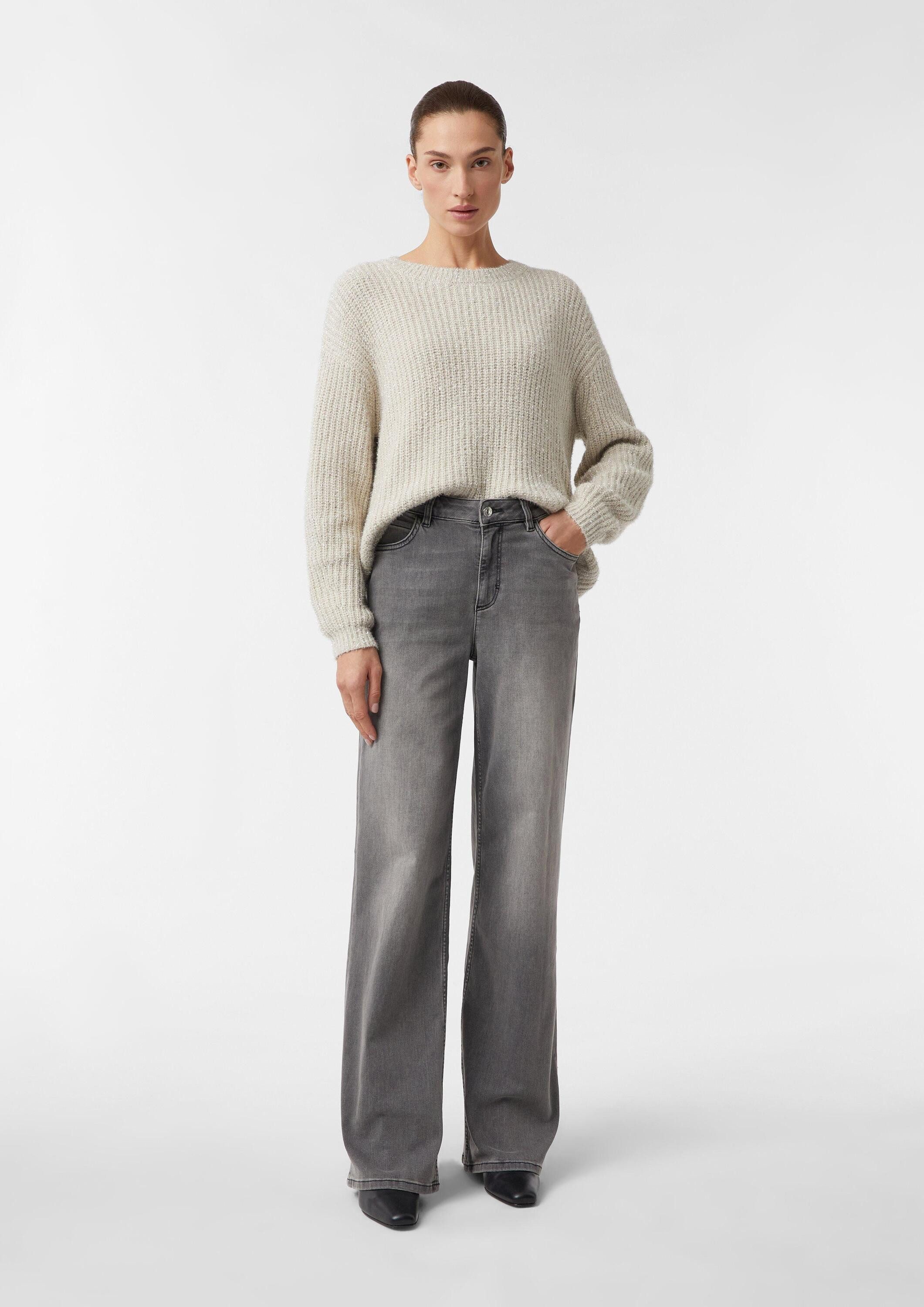 comma Weite Jeans Jeans-Hose Elastische Jeans mit weitem Bein günstig online kaufen