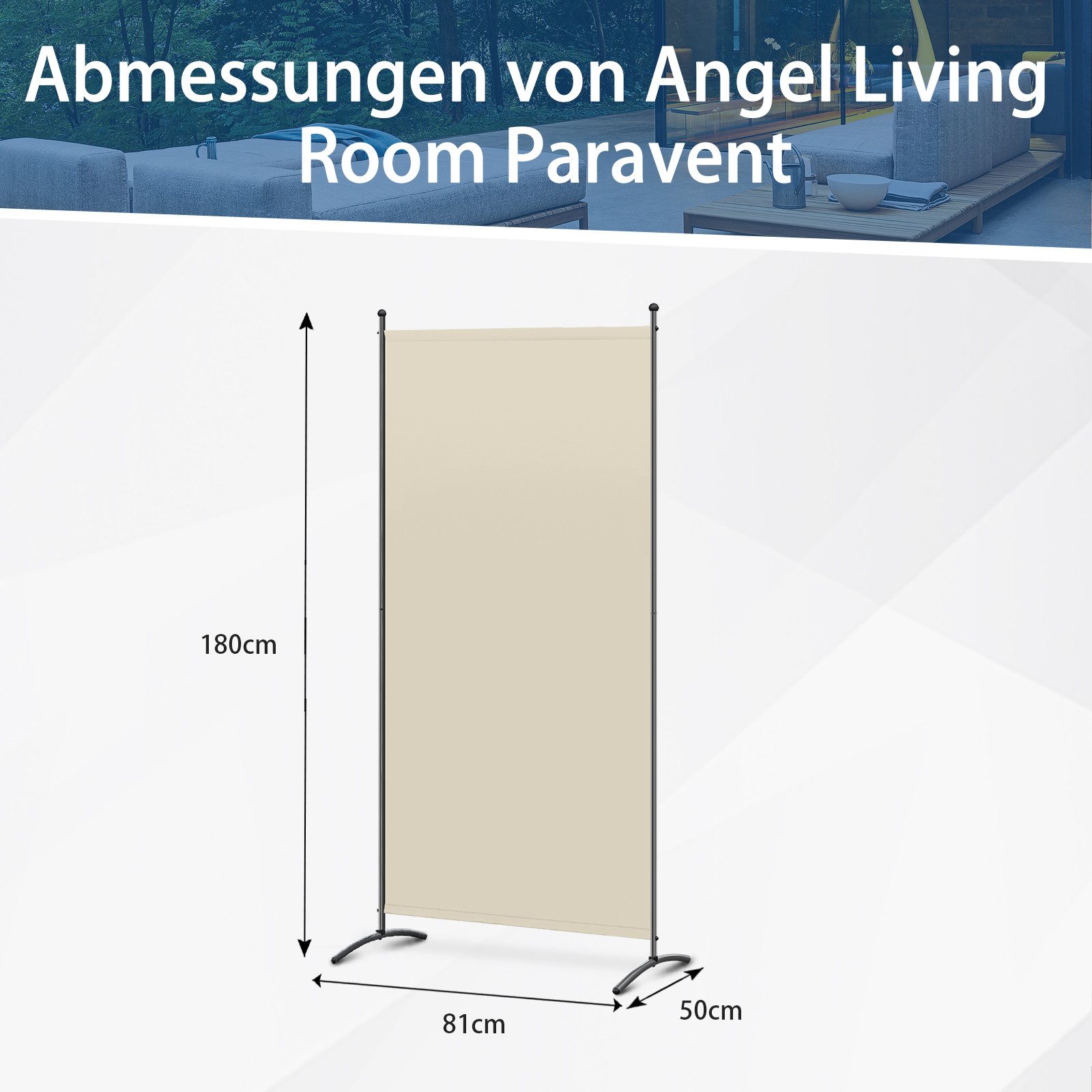 Angel Living Paravent Garten Sichtschutzwand Raumteiler günstig online kaufen