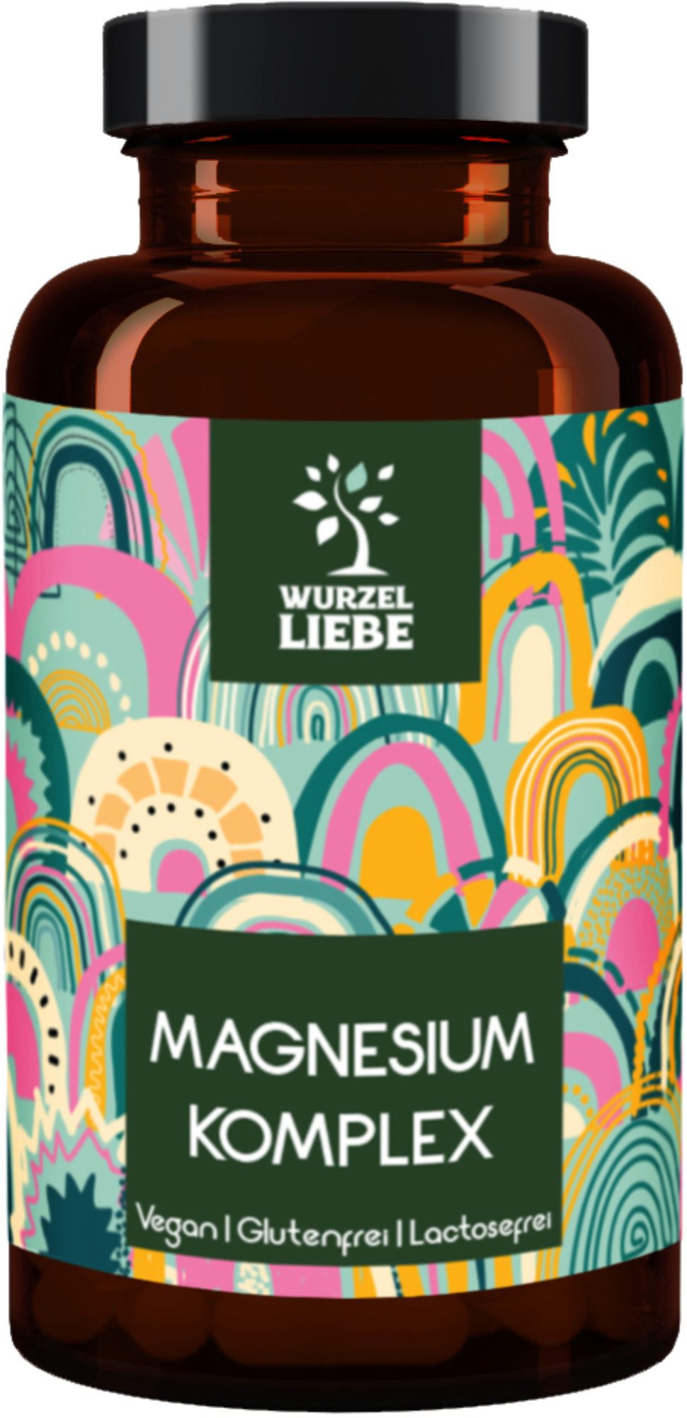 WURZELLIEBE Magnesium Komplex - 400mg elementares Magnesium Kapseln, 180 St., 148 g, 5 hochwertige Magnesiumformen