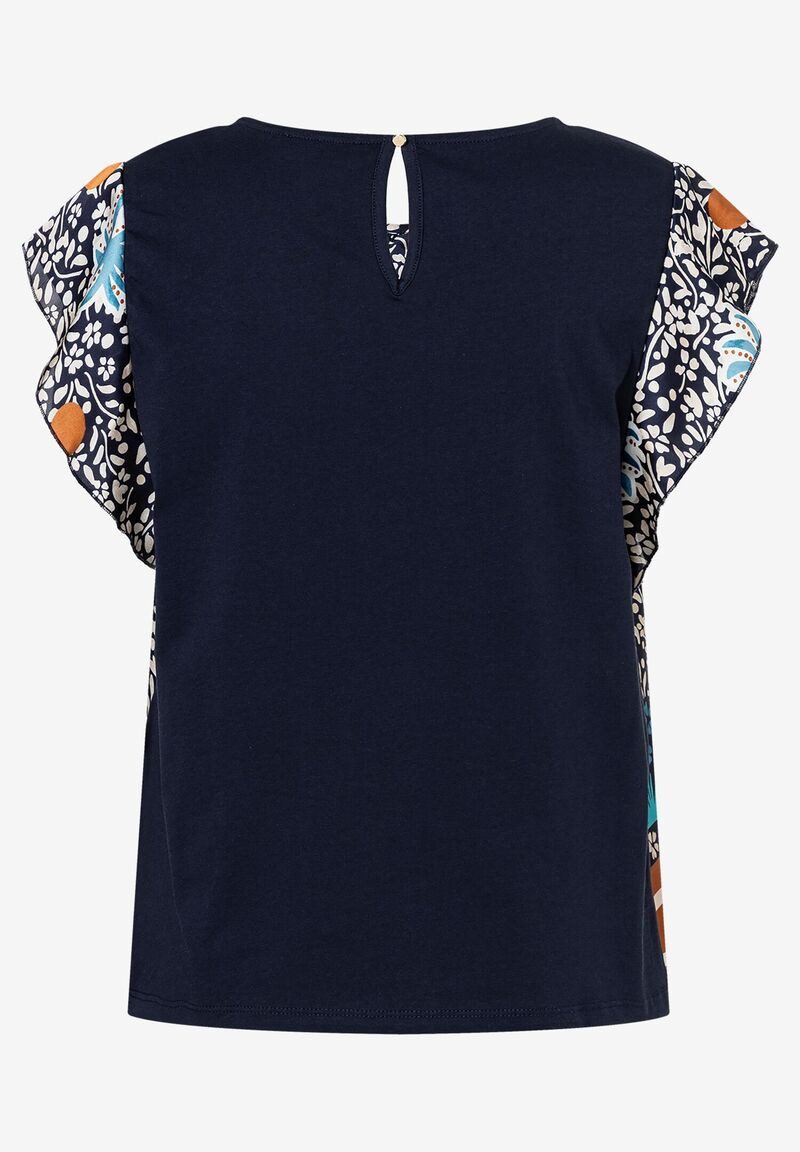 MORE&MORE Kurzarmshirt Blusenshirt günstig online kaufen