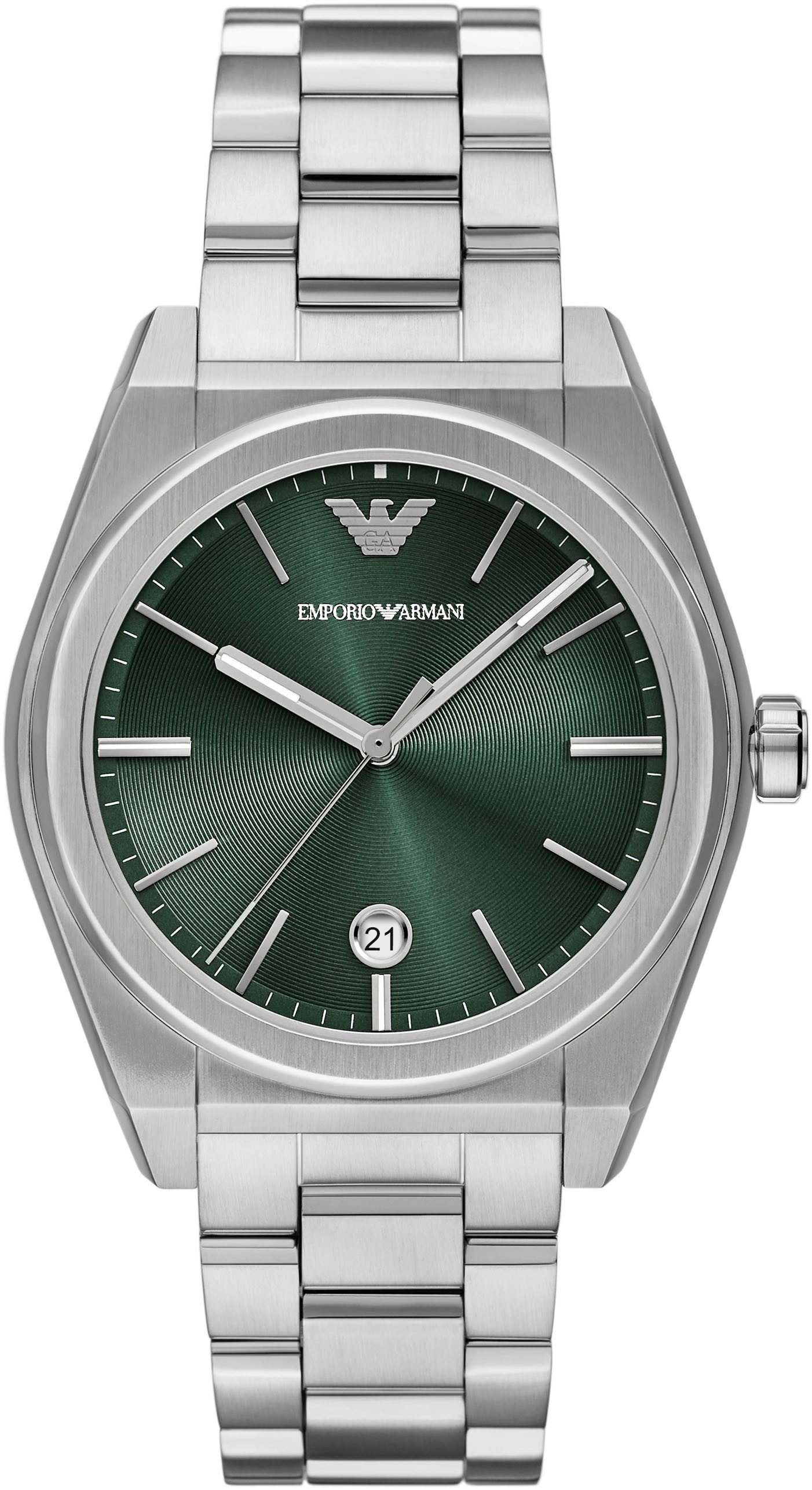 Emporio Armani Quarzuhr AR11621, Armbanduhr, Herrenuhr, Edelstahlarmband, a günstig online kaufen