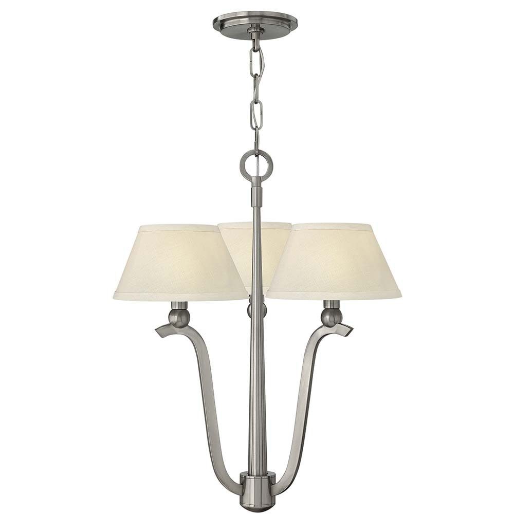 Elstead LIGHTING Kronleuchter, Leuchtmittel nicht inklusive, Kronleuchter Deckenlampe Hängeleuchte Esszimmerleuchte Nickel B