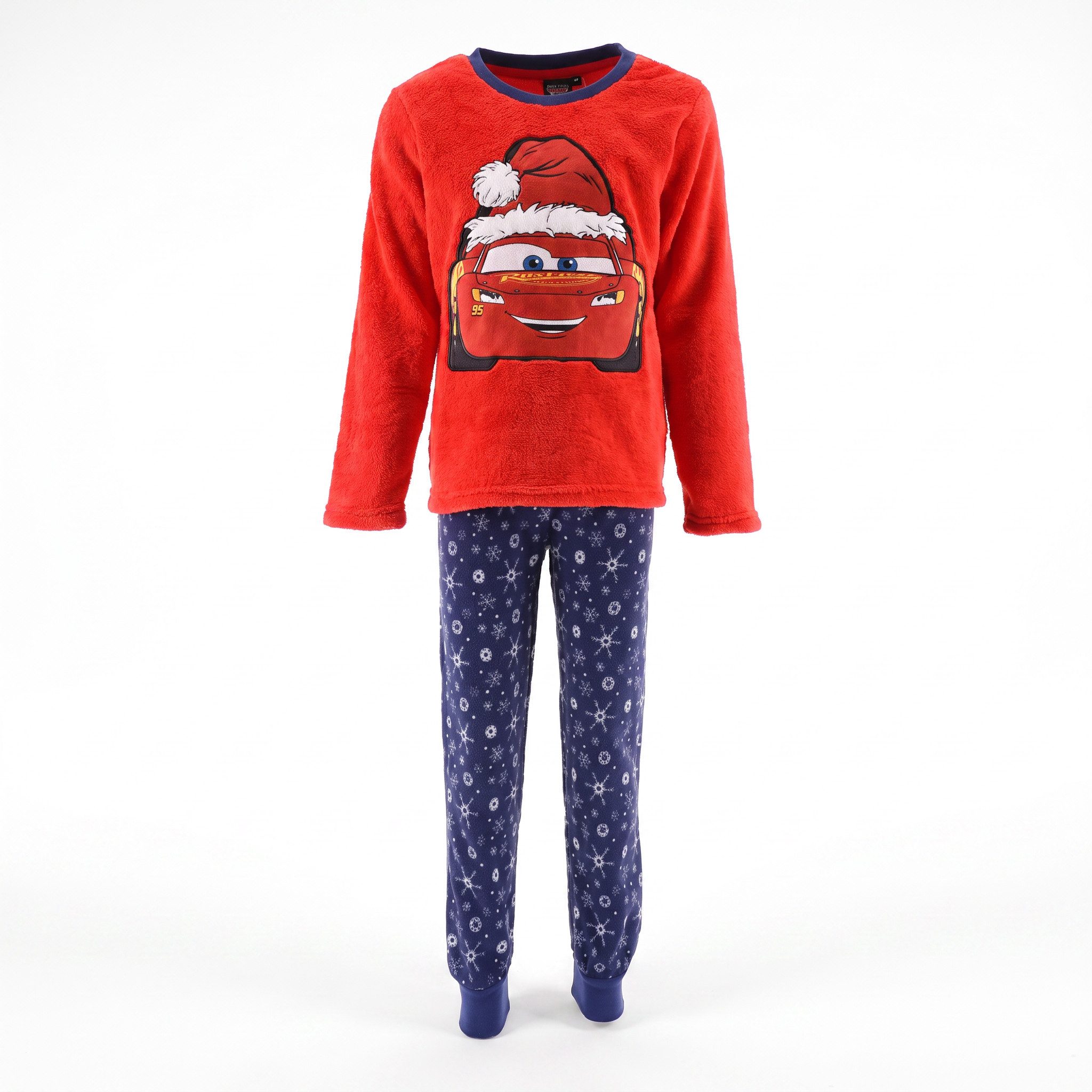 Disney Schlafanzug Disney Cars X-Mas Lightning McQueen Kinder Pyjama Schlafanzug Pulli Ho Gr. 98 bis 128