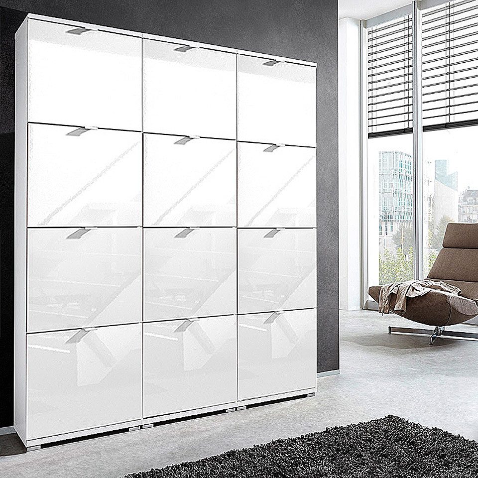 Schuhschrank Wei Hochglanz