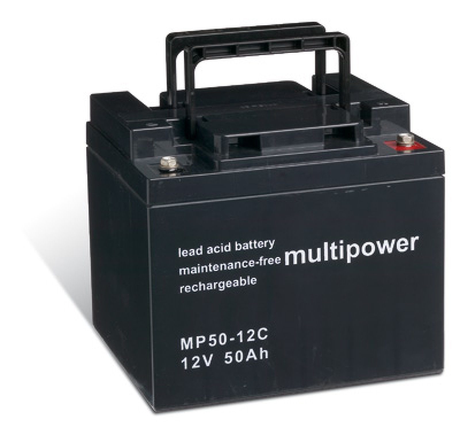 Powery Bleiakku multipower für Elektrorollstuhl Invacare Meteor zyklenfest Elektromobil-Akku 50000 mAh (12 V)