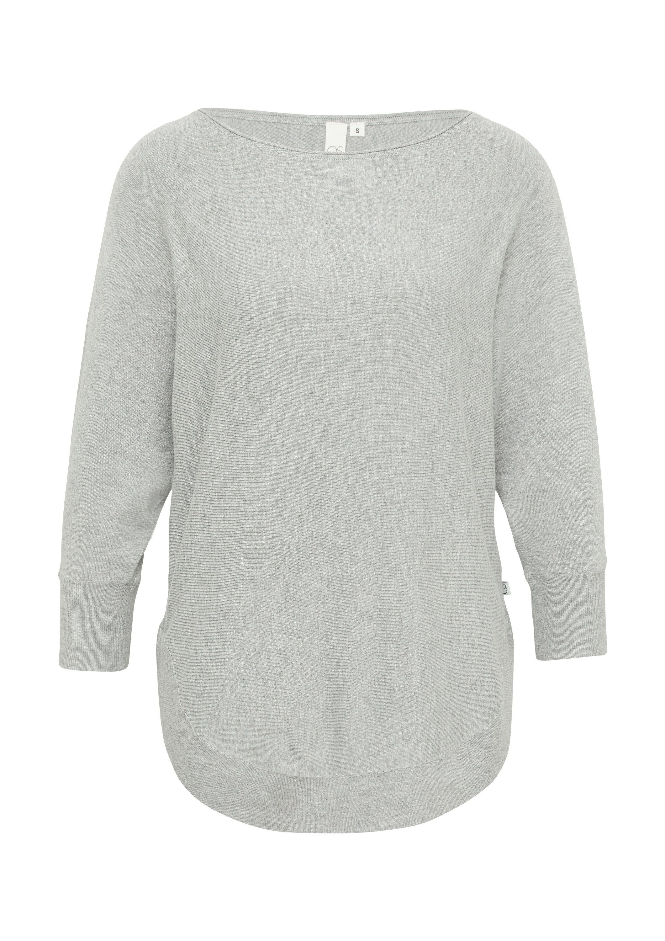 QS 3/4 Arm-Pullover Strickpullover Viskosemix-Pullover mit Fledermausärmeln günstig online kaufen