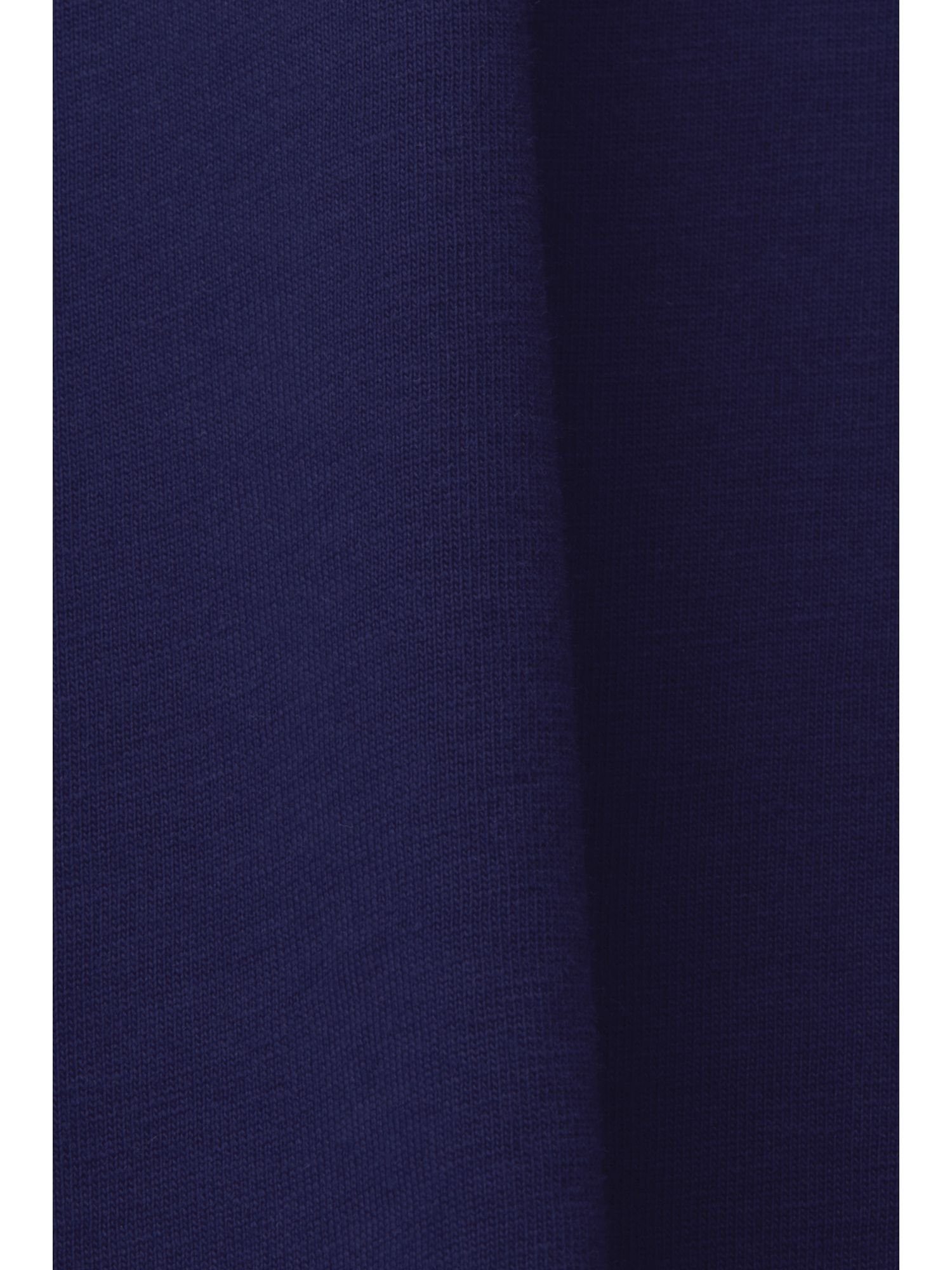 T-Shirt Print, Baumwolle Rundhals-T-Shirt % (1-tlg) Esprit BLUE DARK 100 by edc mit