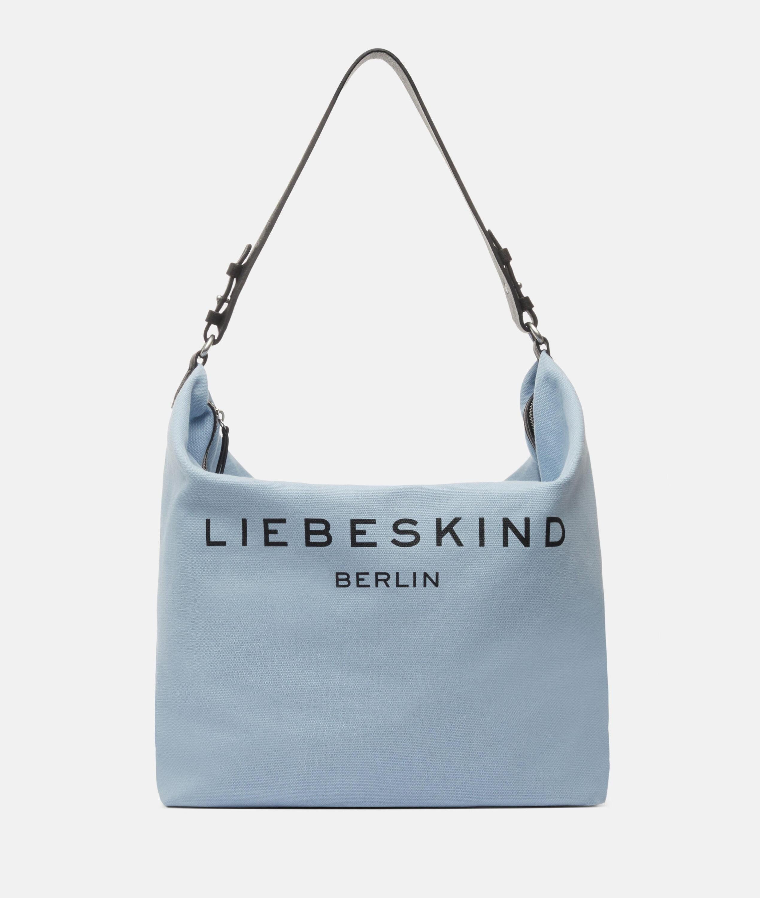 Liebeskind Berlin Schultertasche Clea Hobo L, Große Hobo-Bag aus Canvas