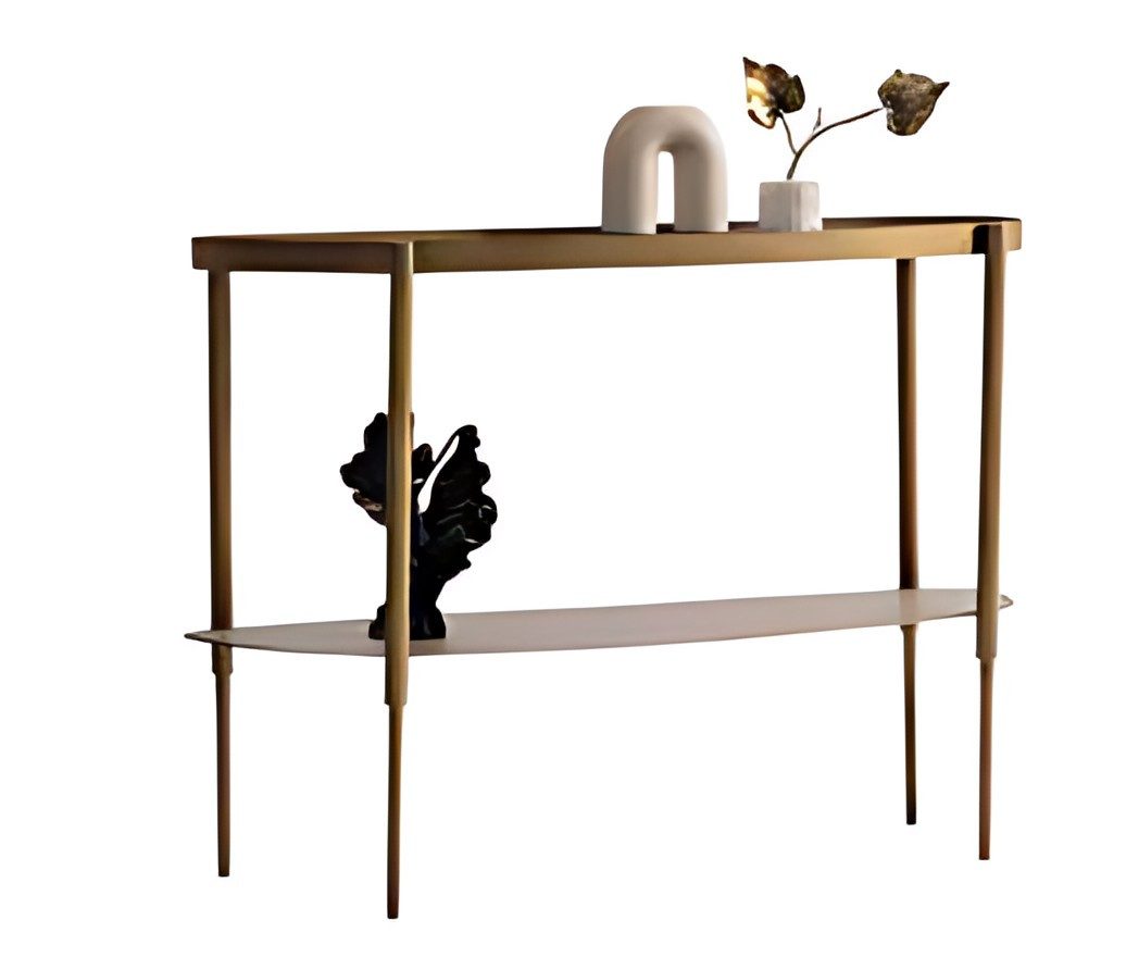 Xlmoebel Konsolentisch Konsolentisch Metall – Moderner Tisch für Wohnzimmer & Flur, Made in Europa