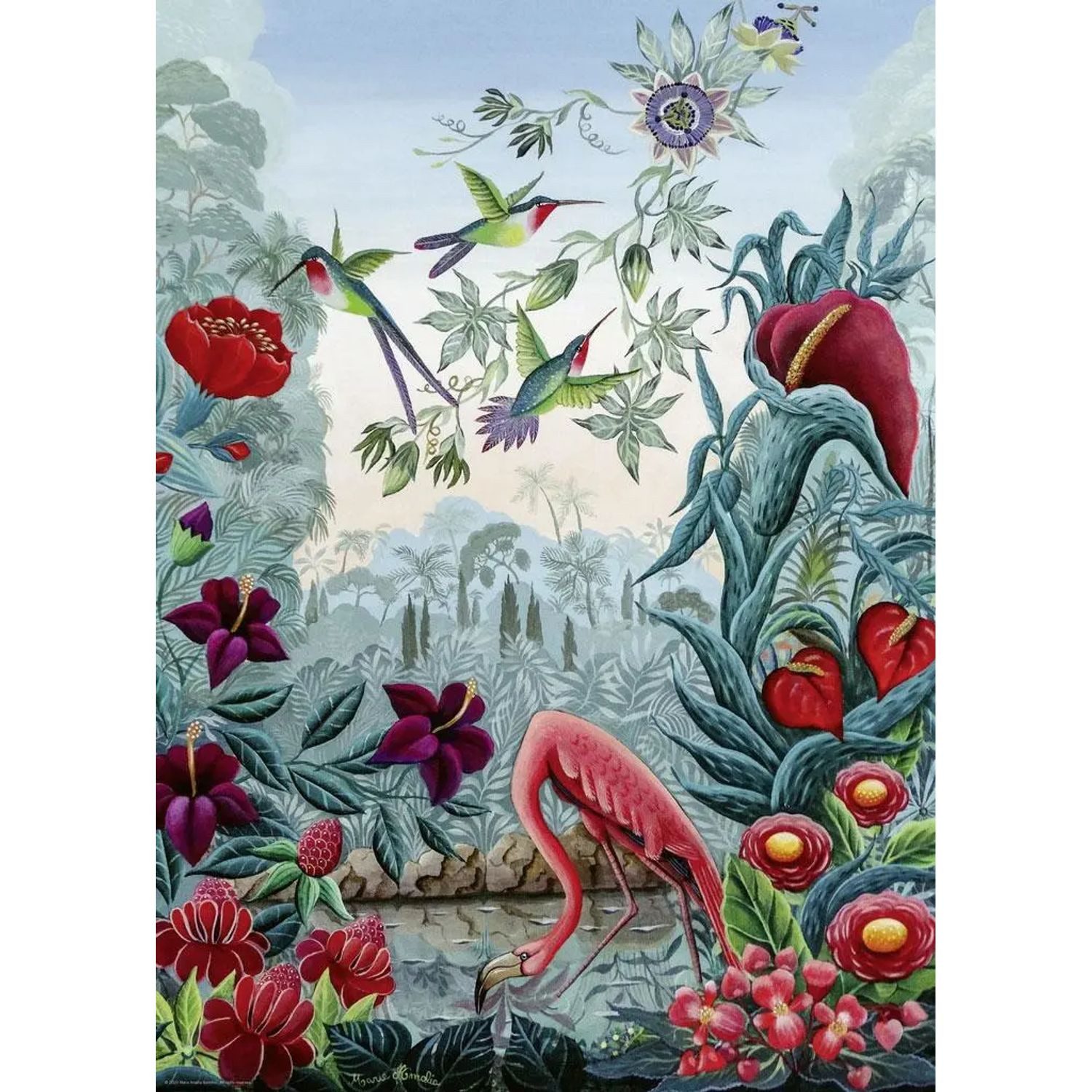 HEYE Puzzle Bird Paradise Puzzle 1000 Teile, 1000 Puzzleteile