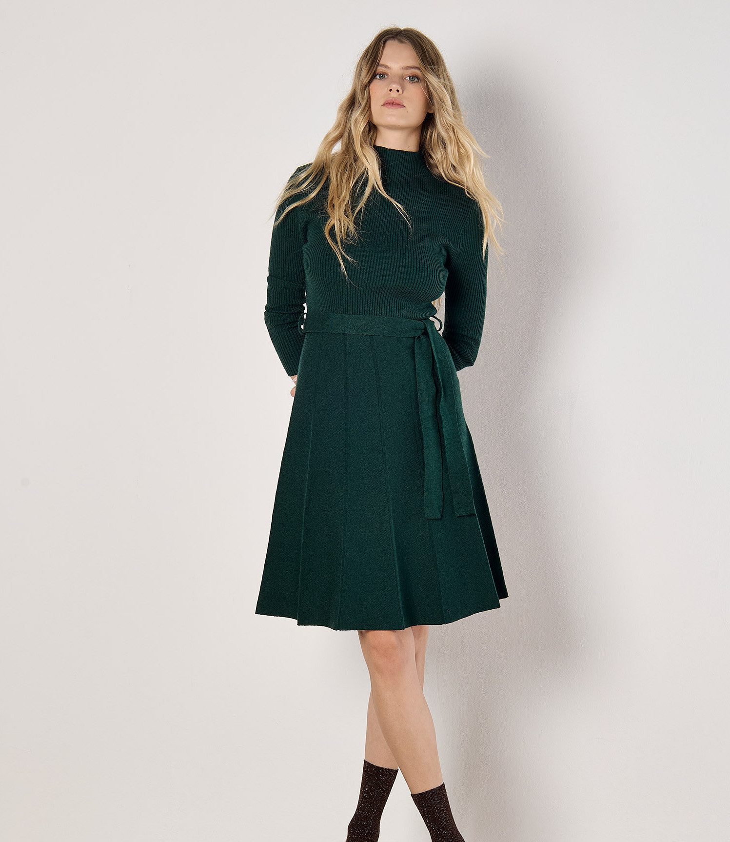 Apricot Skaterkleid Minikleid, (2-tlg) mit Faltenrock günstig online kaufen