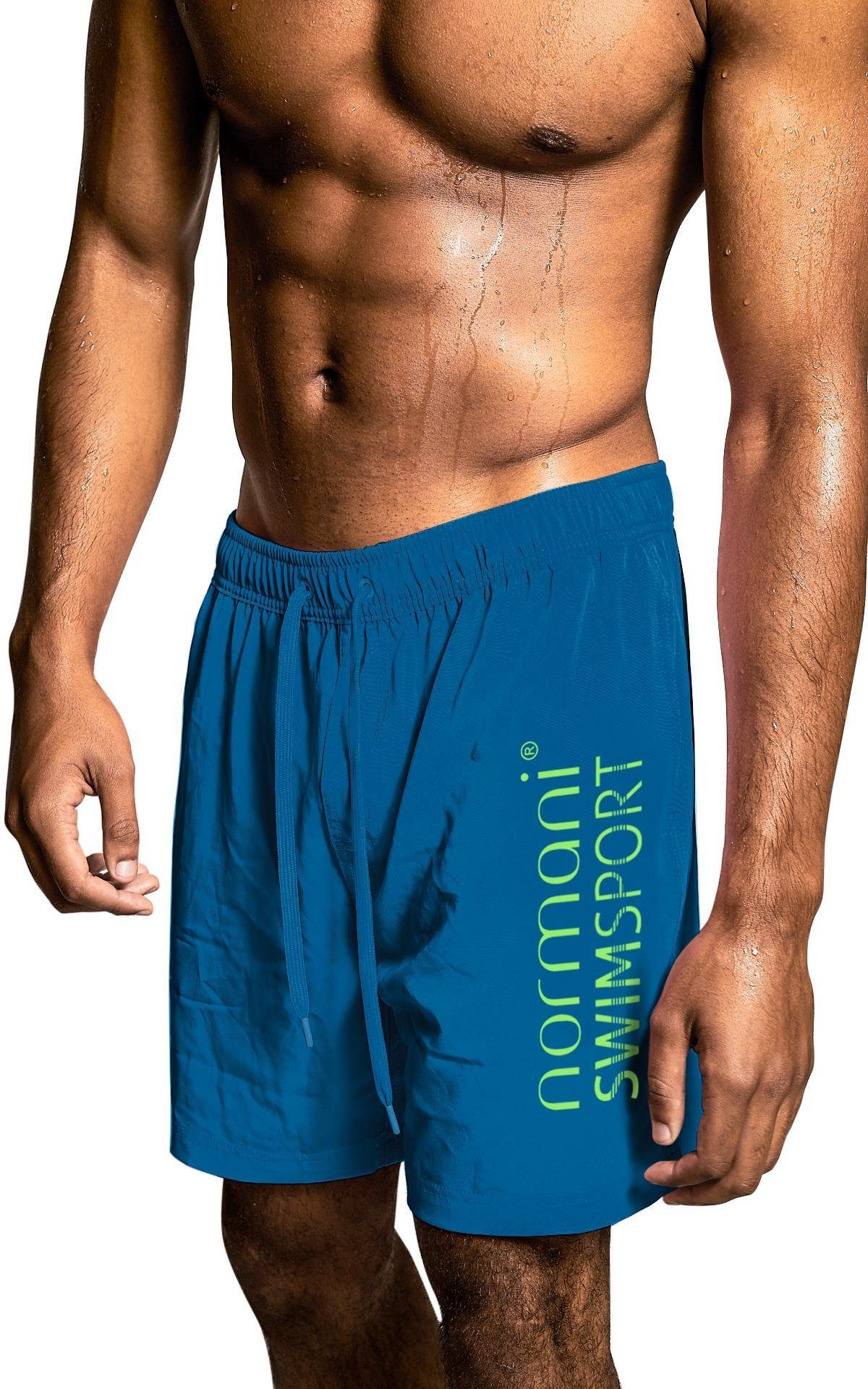 schnelltrocknende Herren Badeshorts normani Blau Badehose Badehose