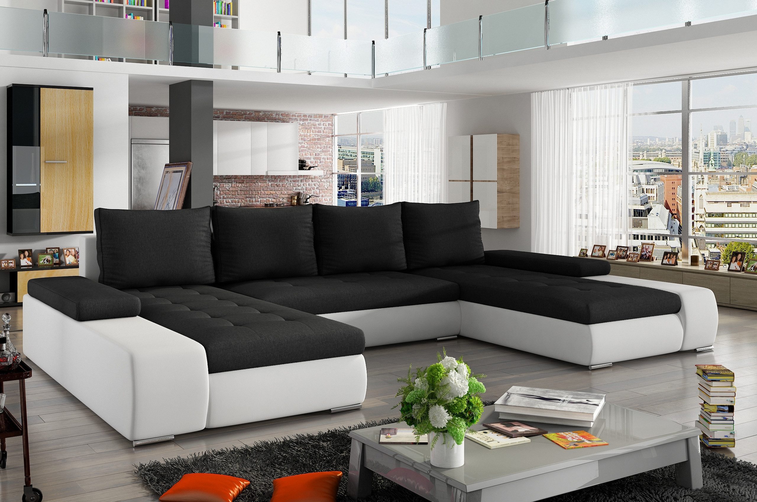 MF Design Wohnlandschaft Mary, mit Bettfunktion