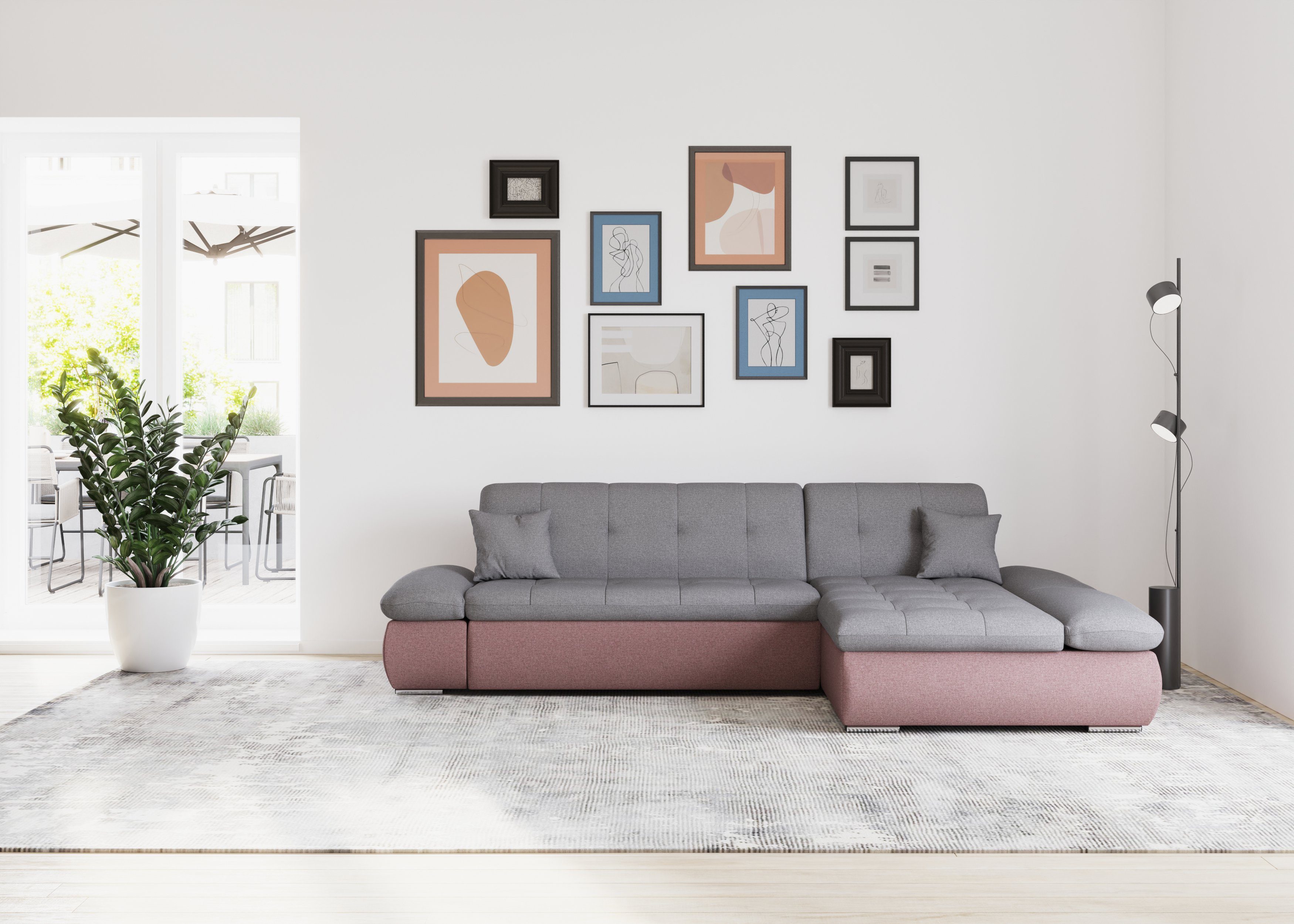 DOMO collection Ecksofa Moric, L-Form, XXL-Sofa günstig online kaufen