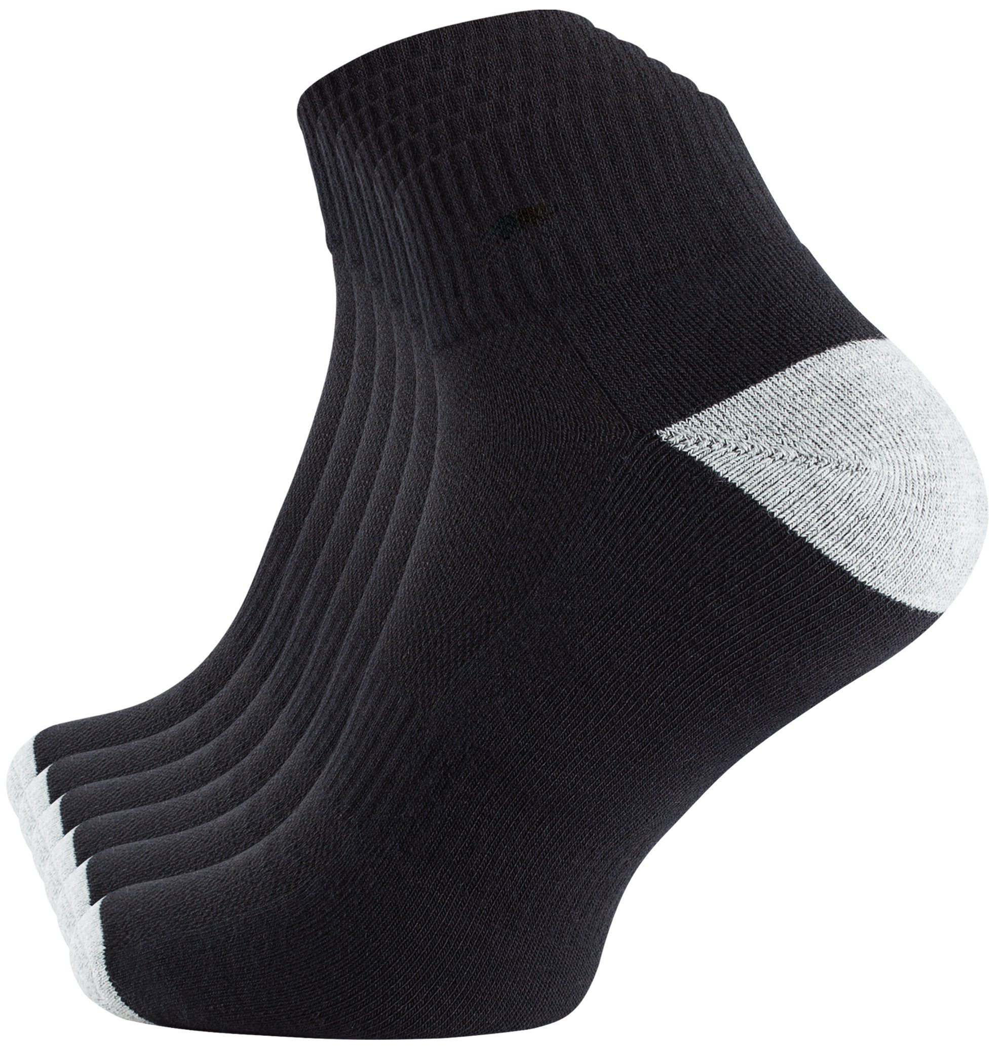 Stark Soul® Sportsocken Quarter Socken-Sportsocken mit Mesh-Strick und  Frotteesole 6 Paar, Netzstrick-Technik am Fußrücken und dämmende Elemente  am Innen- und Außenfuß | Kurzsocken