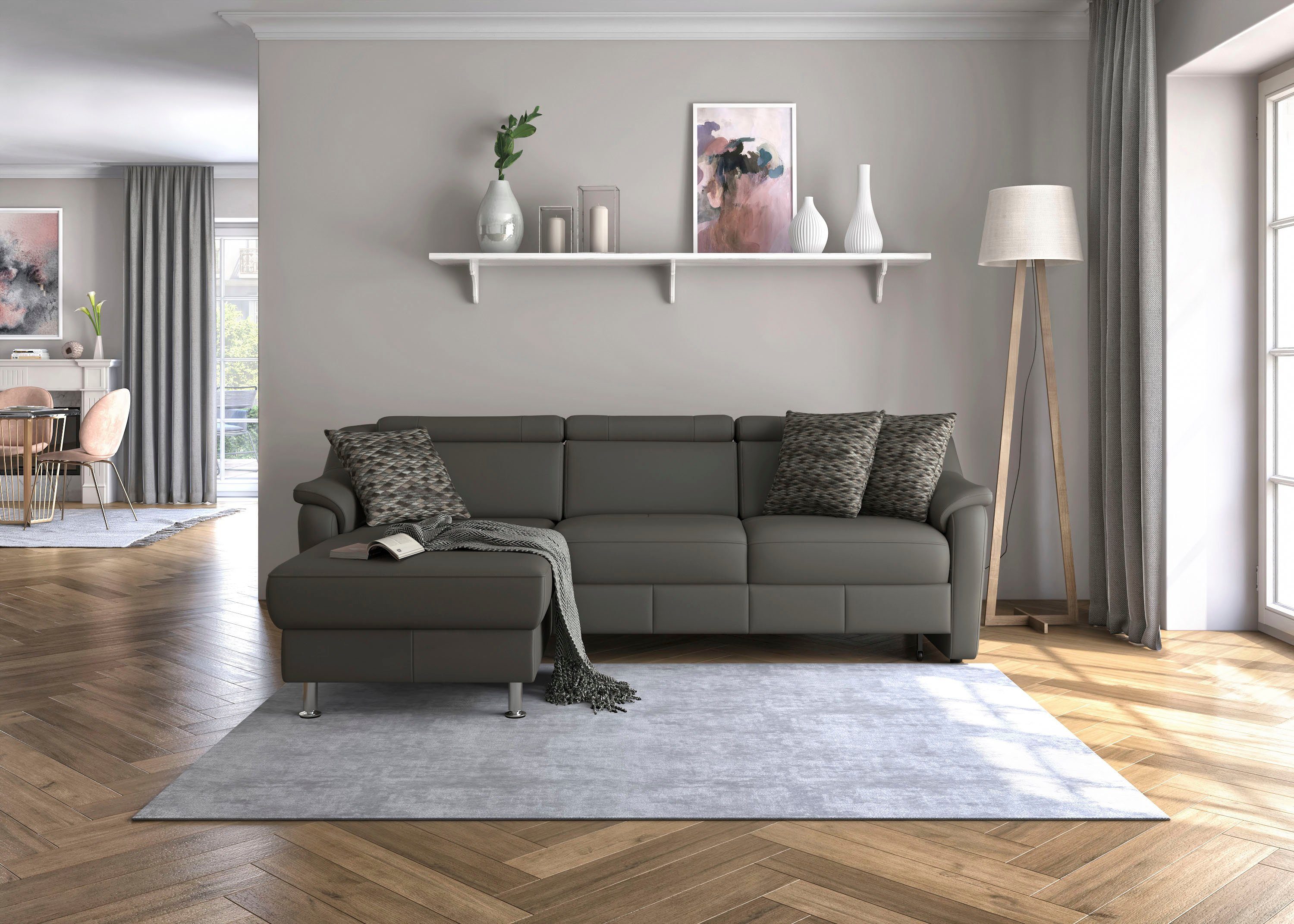 sit&more Ecksofa Freetown L-Form, inklusive Kopfteilverstellung günstig online kaufen