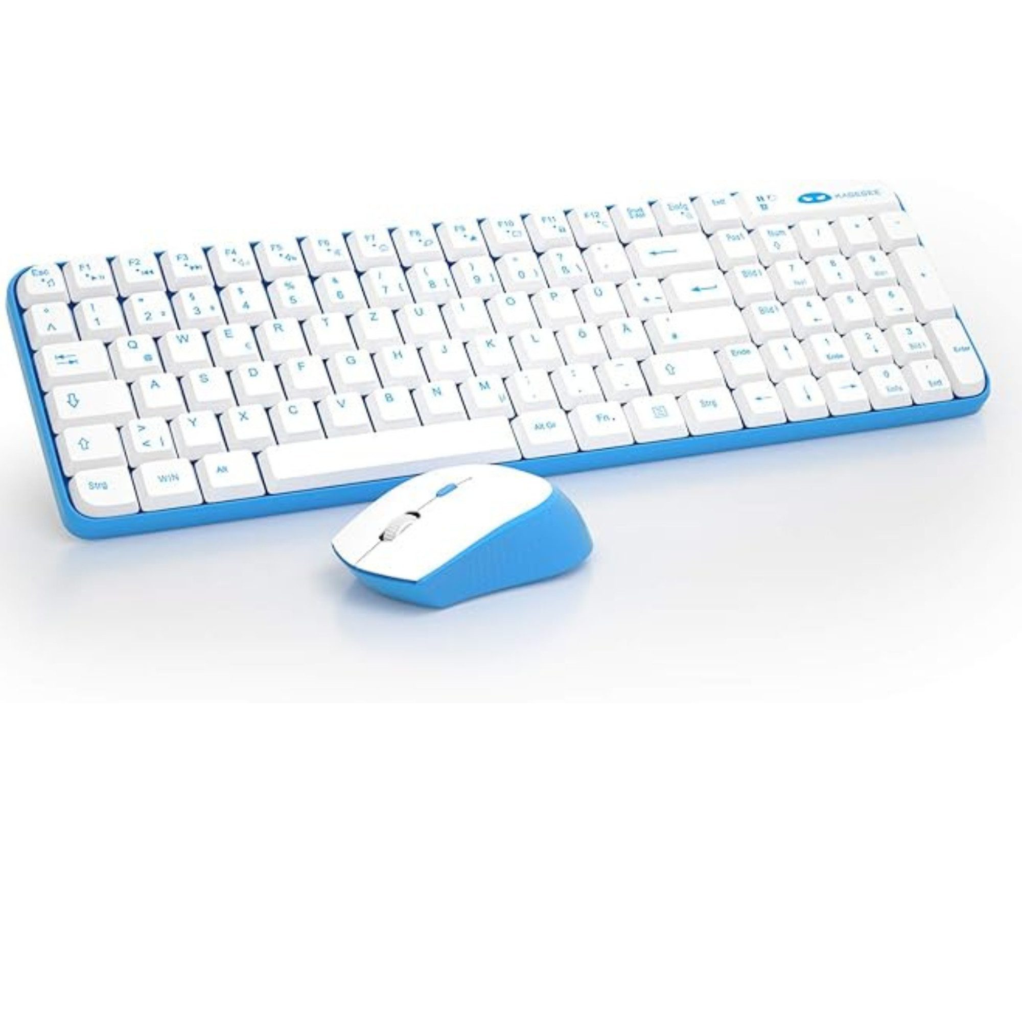Vivitar V610 Gaming Tastatur-Maus-Kombination [DE-Layout] Wireless-Tastatur (Vollständige Funktionen, Soft Click, ergonomisches Design)