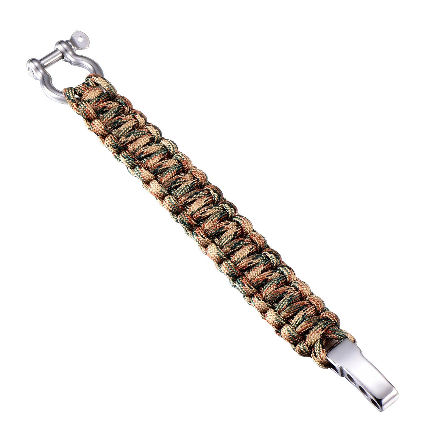 DonDon Armband DonDon Herren Survivalarmband Paracord Outdoor Armband geflochten (Packung, 1-tlg), Herren-Survivalarmband, Paracord, Outdoor-Armband