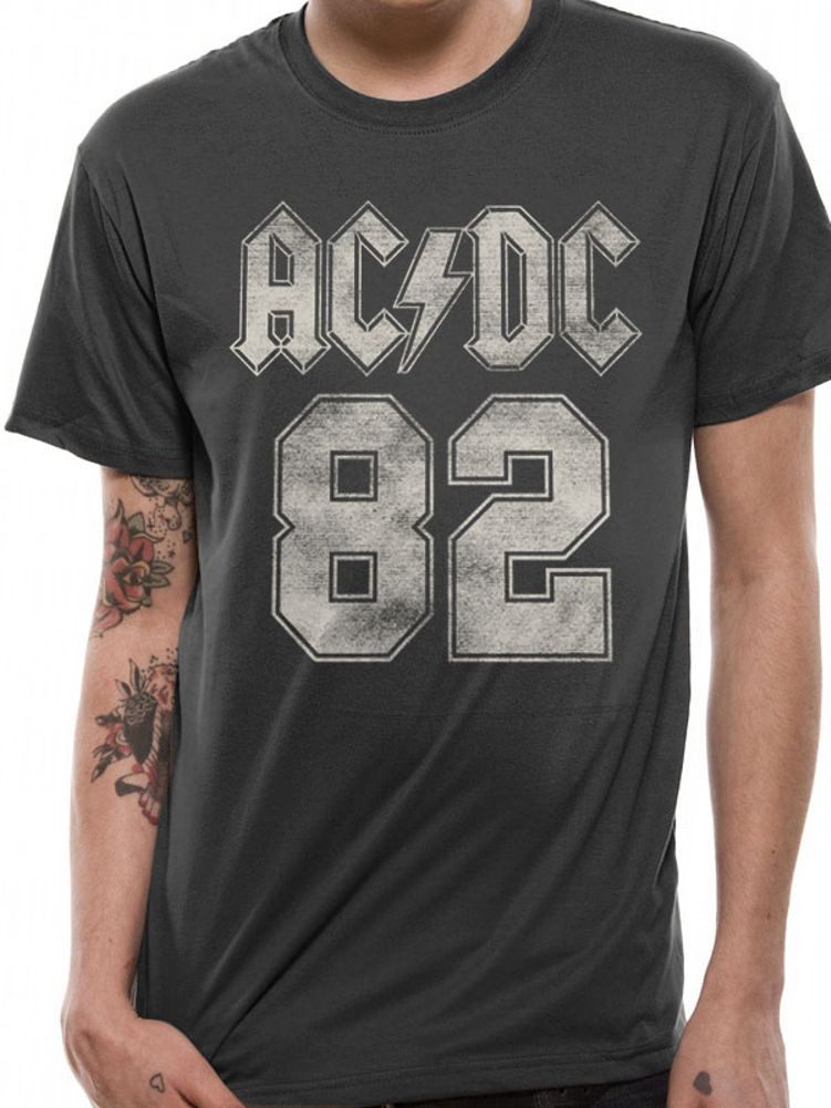Print-Shirt AC/DC World Tour 1982 Reckless Vintage T-Shirt black XL