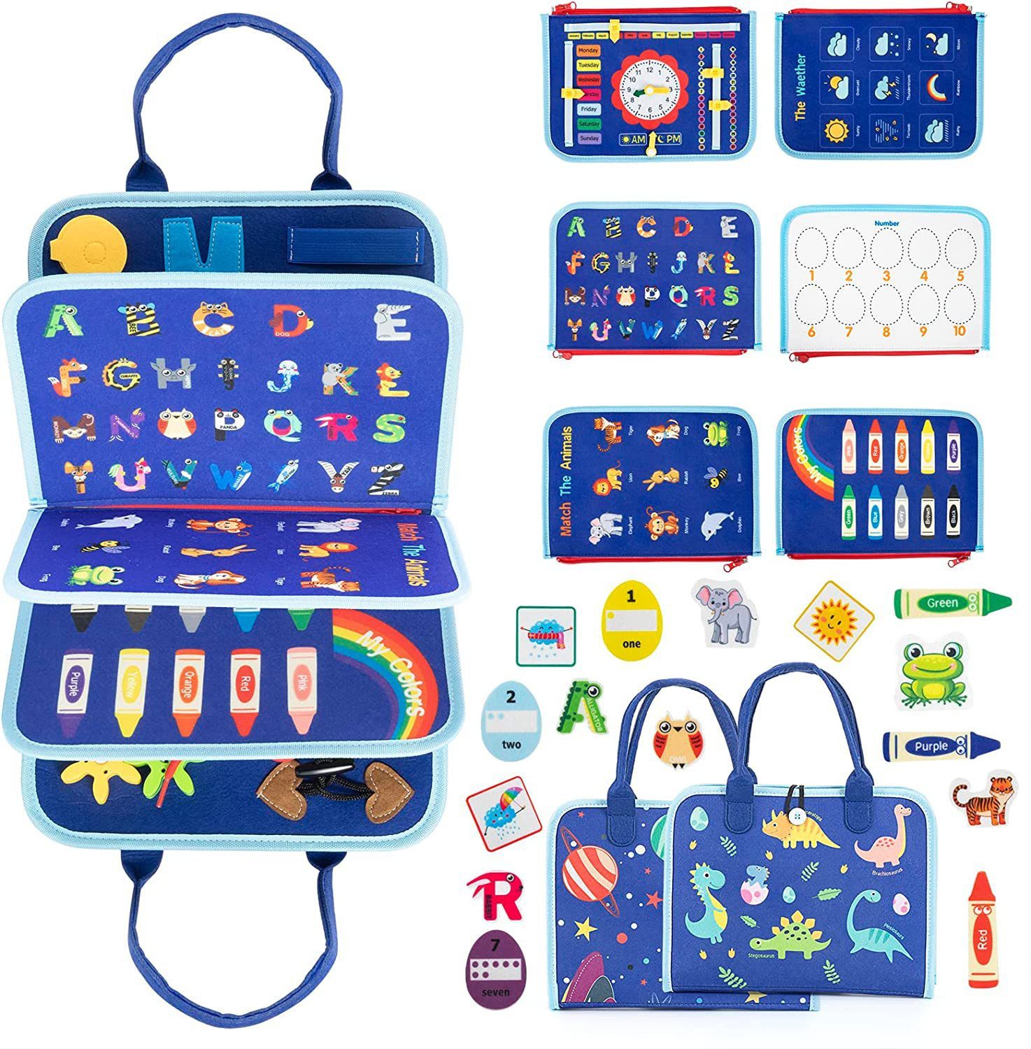 CLTYQ Lernspielzeug Montessori Busy Board,Kinder Spielzeug ab 1 2 3 4 Jahre günstig online kaufen