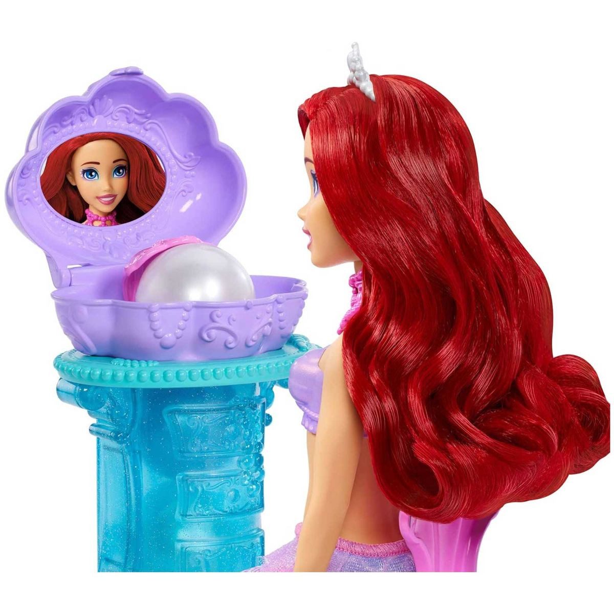 Mattel® Meerjungfrauenpuppe Mattel JBF86 - Disney Princess - Arielle Schminkmuschel – Meerjungfr
