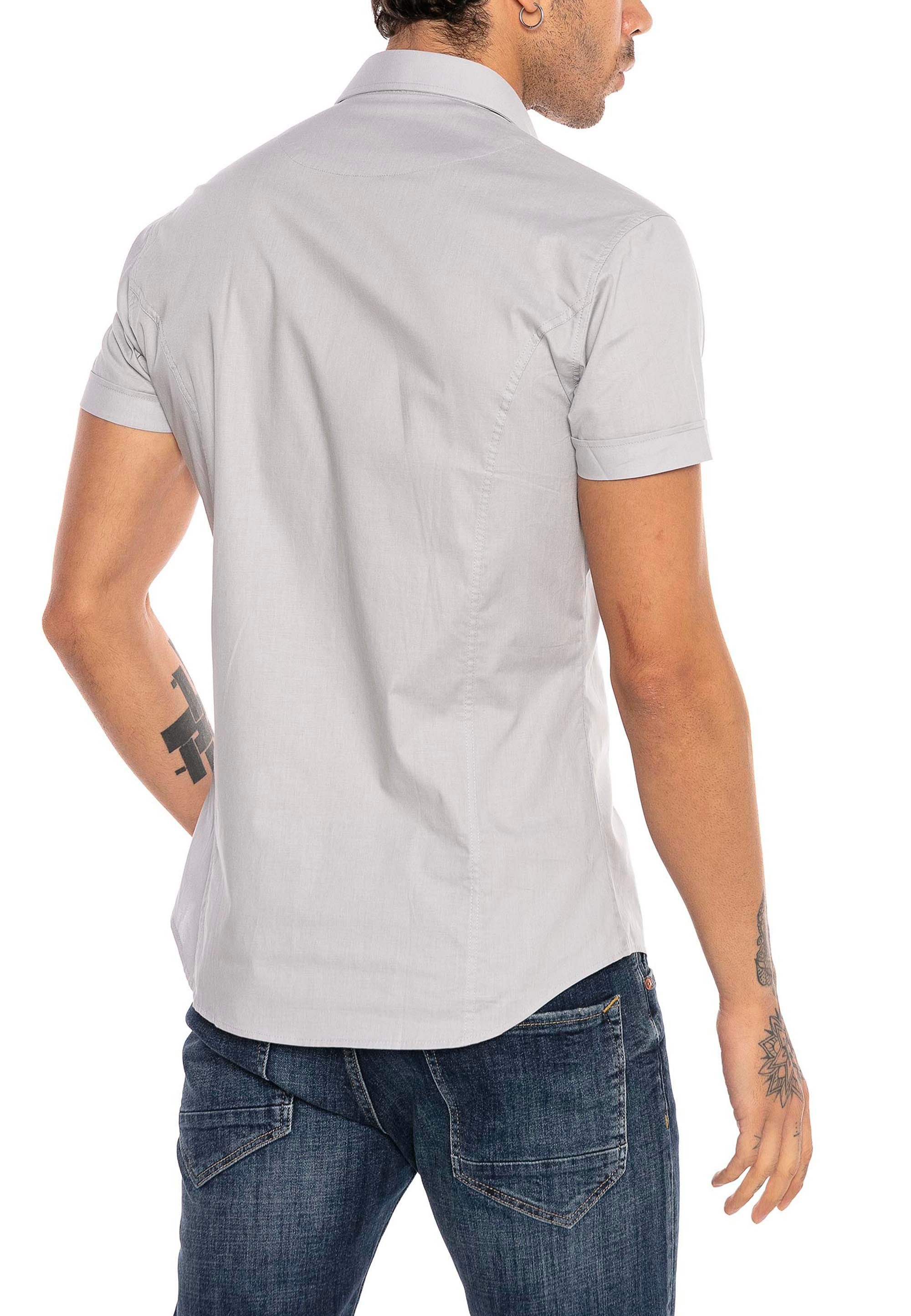 RedBridge Kurzarmhemd Slim Fit – Eleganter Look, Stretch-Material, Figurbetont – Bild 3 von 4