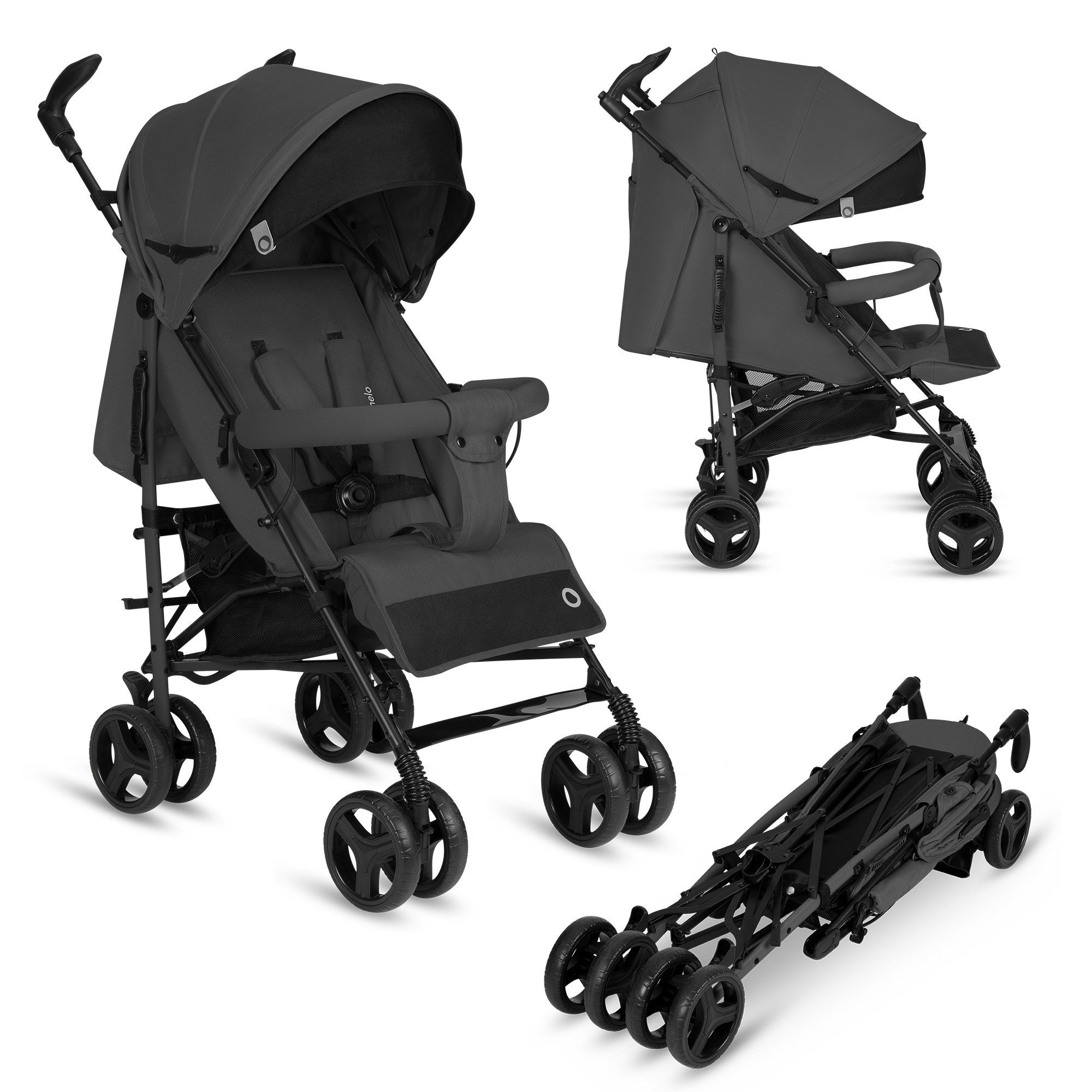lionelo Kinder-Buggy IRMA, Leichte, Moskitonetz, Großer Korb ab 6 month bis 3 Jahre