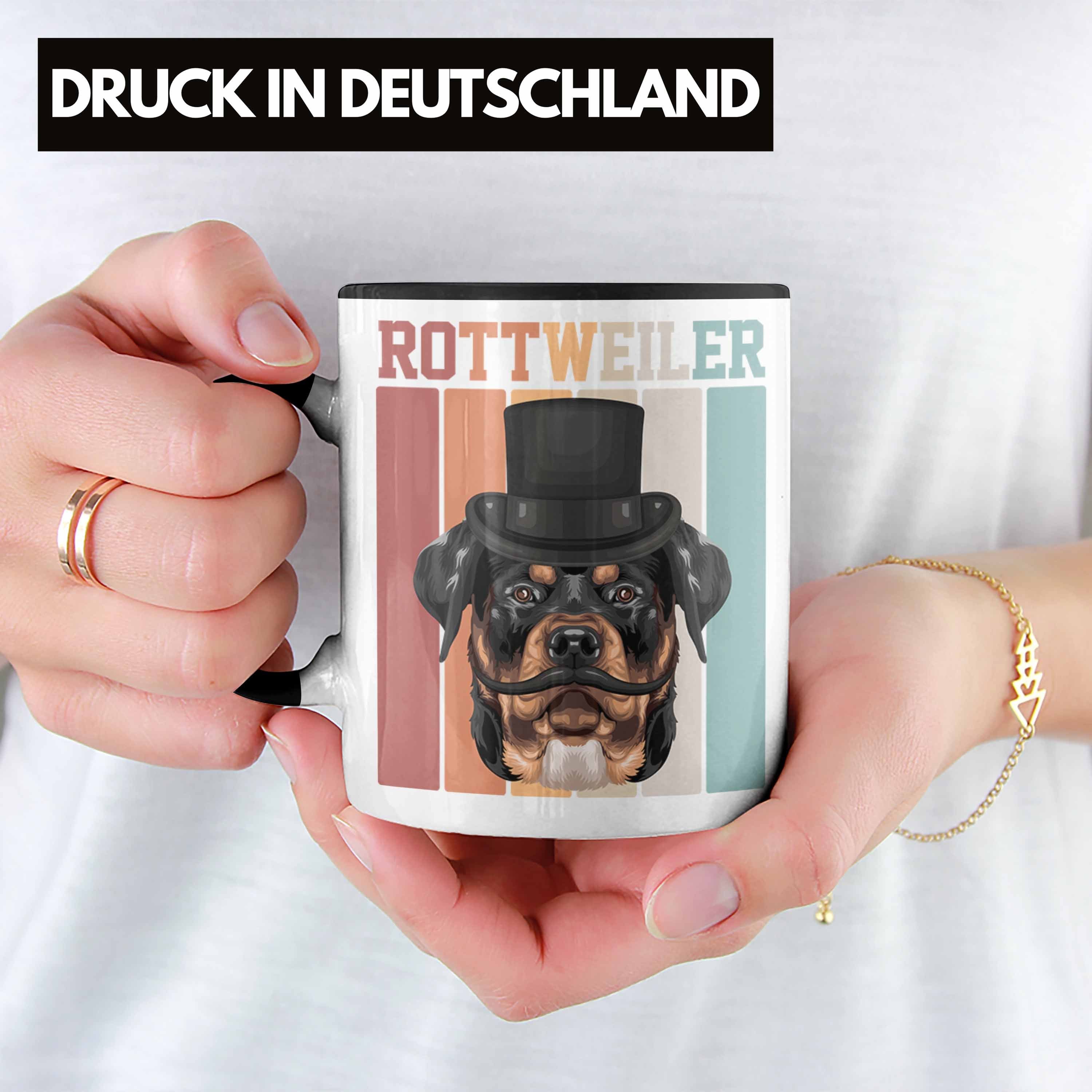 Rottweiler Tasse Spruch Tasse Lustiger Geschenk Trendation Retro Besitzer Schwarz Geschenkidee