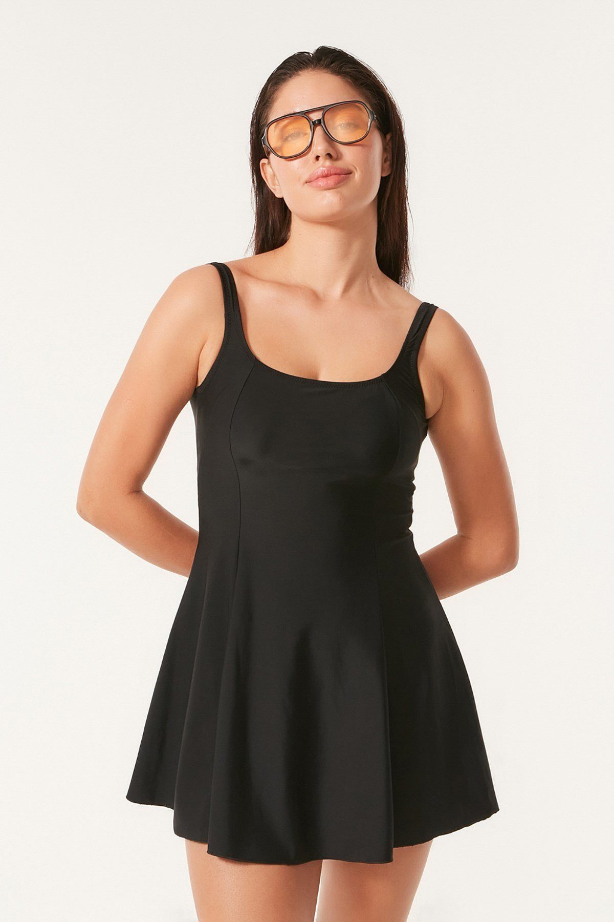 C&CITY Badeanzug Kurzes Kleid Badeanzug