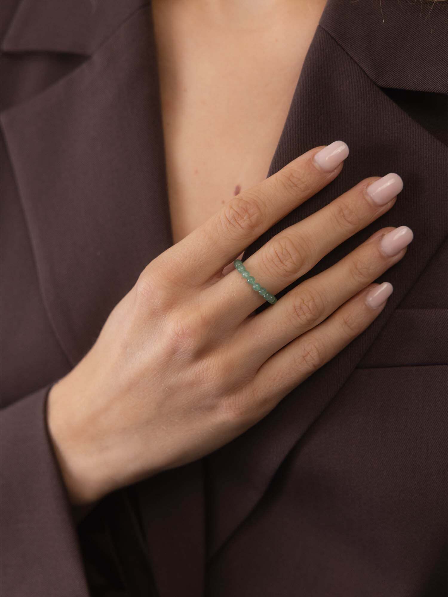 Purelei Fingerring Aventurine Anxiety – Bild 3 von 3