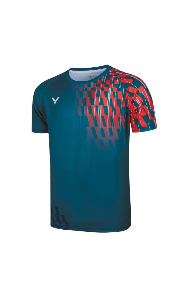VICTOR T-Shirt T-50001TD G (100% Polyester) blau/rot Herren