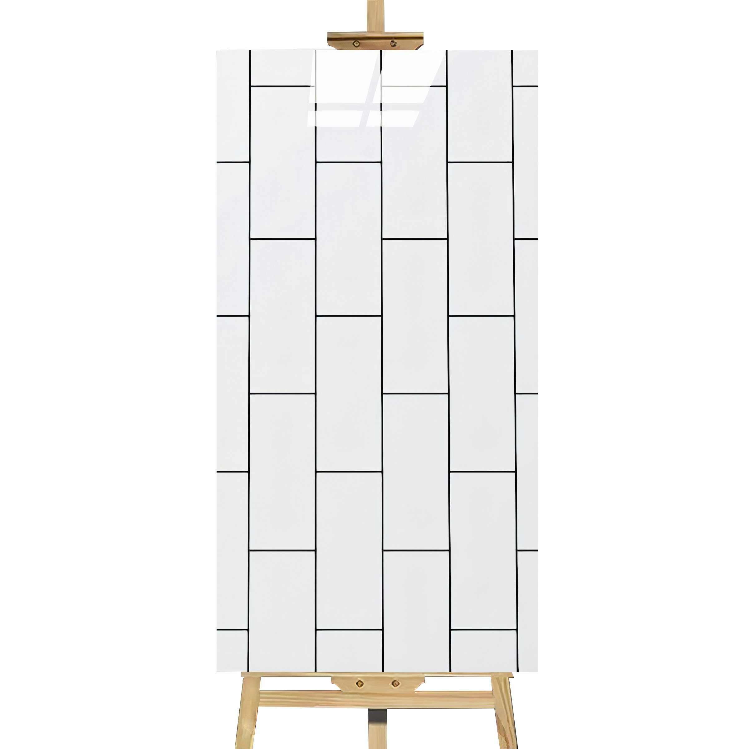 Homoyoyo Karierte Fliesenaufkleber - 2 Rollen Selbstklebend 240cm