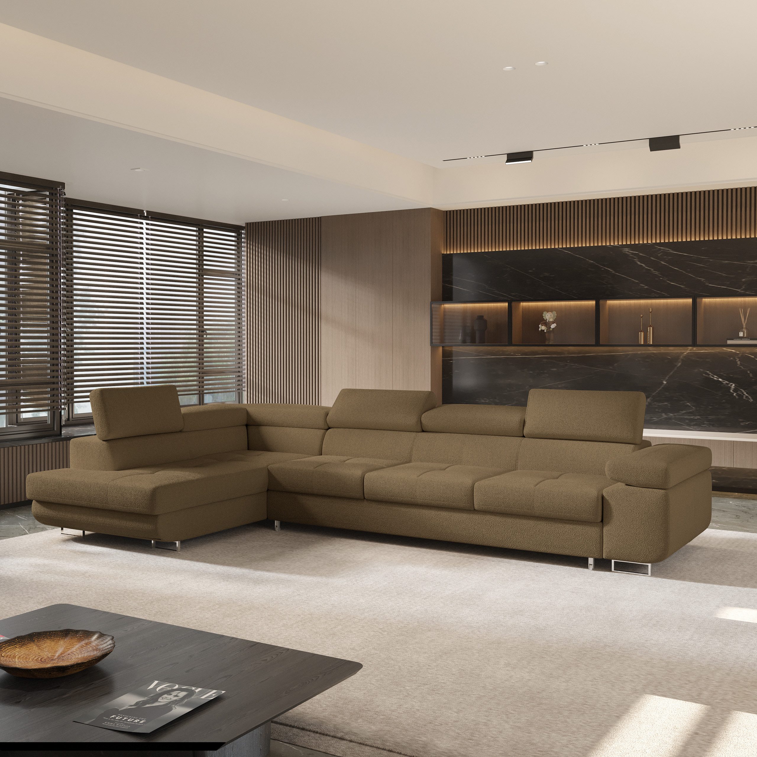 Masseno Ecksofa VICENTE mit Schlaffunktion L-Form, günstig online kaufen