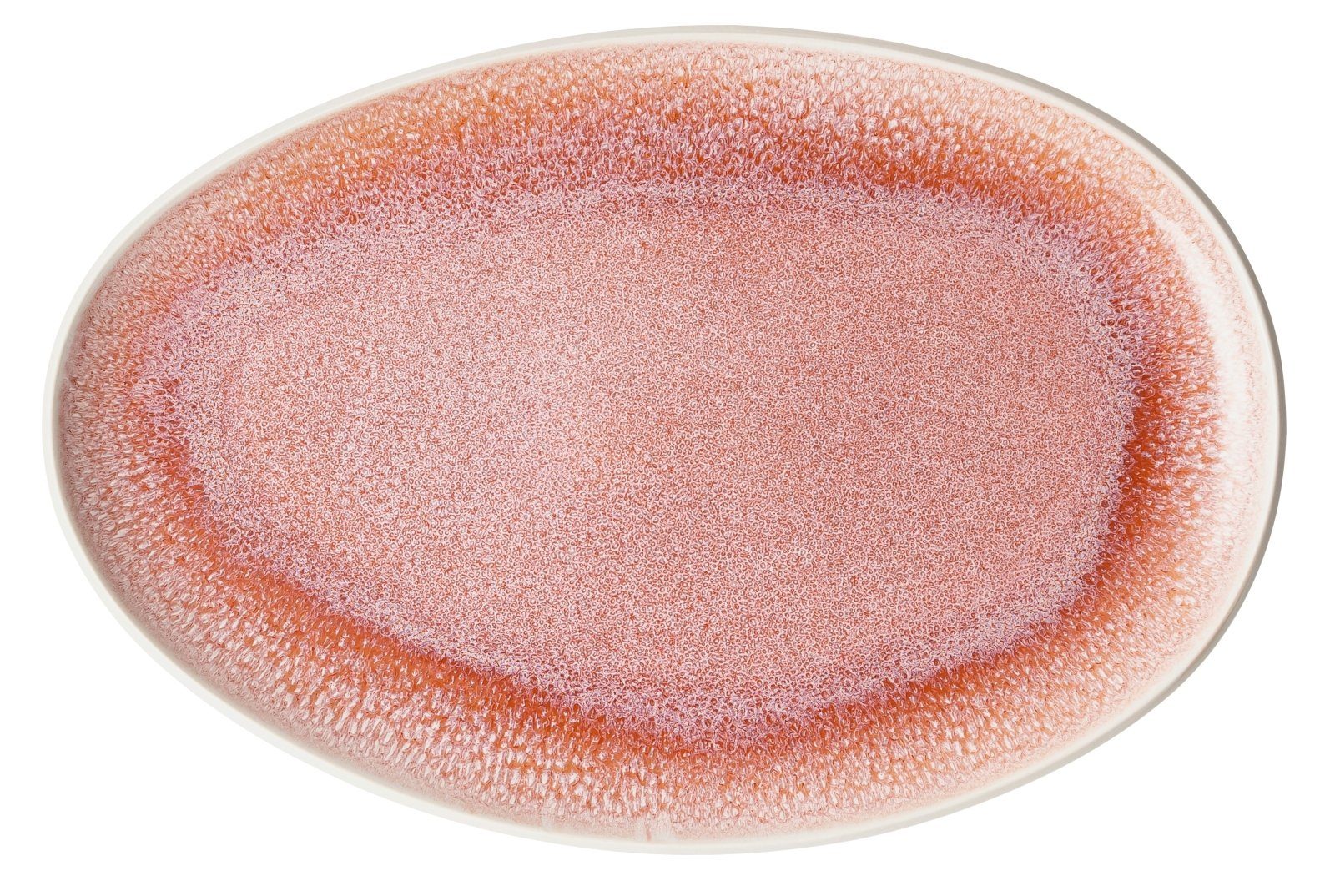 Rosenthal Servierplatte Junto Rose Quartz Platte 33 cm, Keramik, (Platten), Platten