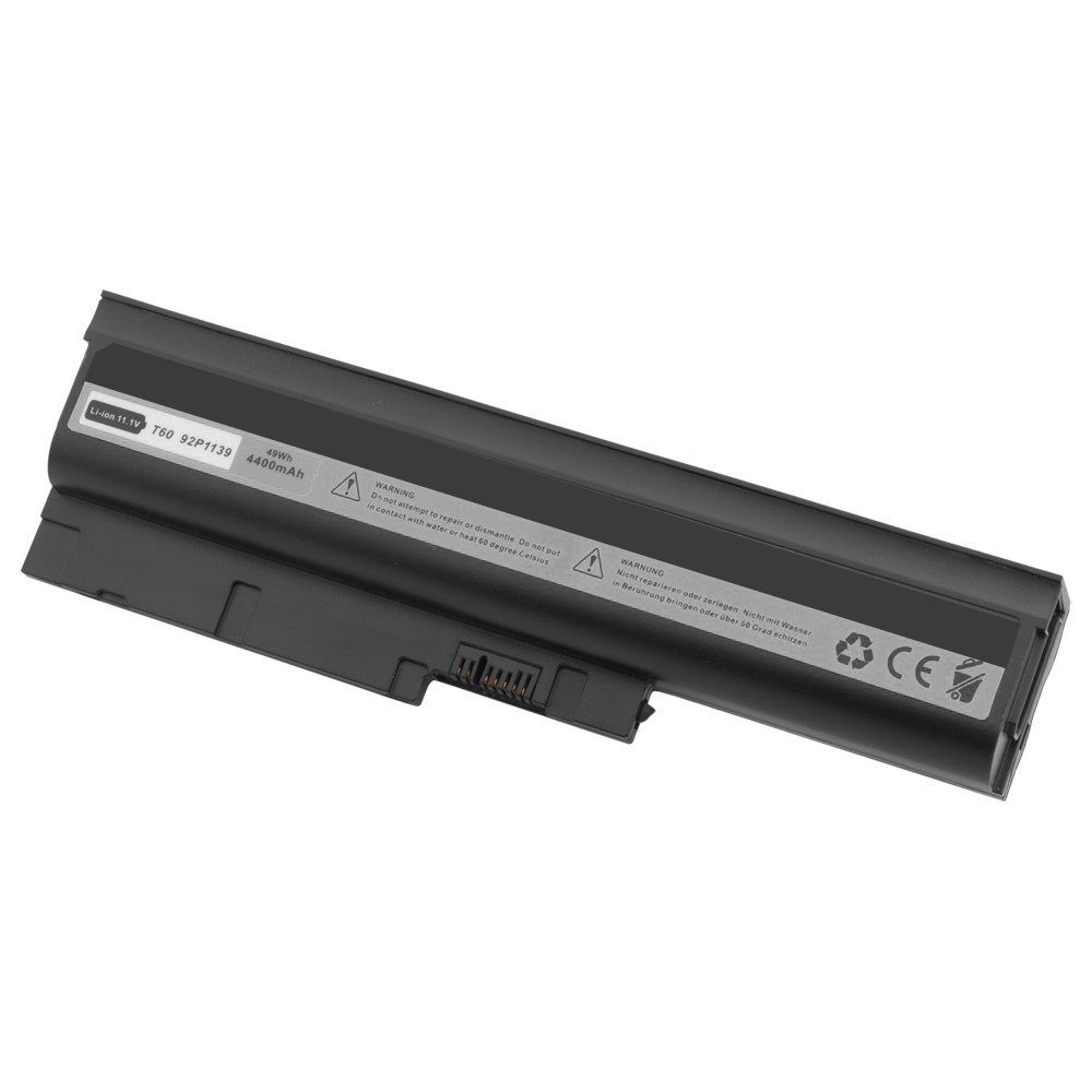 GOLDBATT Akku für IBM Lenovo ThinkPad T60 R500 R60e 0656 0657 T60p 40Y6795 Laptop-Akku Ersatzakku 4400 mAh (10,8 V, 1 St), Erstklassige Markenzellen I 100% kompatibel I Hohe Sicherheit durch integrierten Hitze- und Überladeschutz