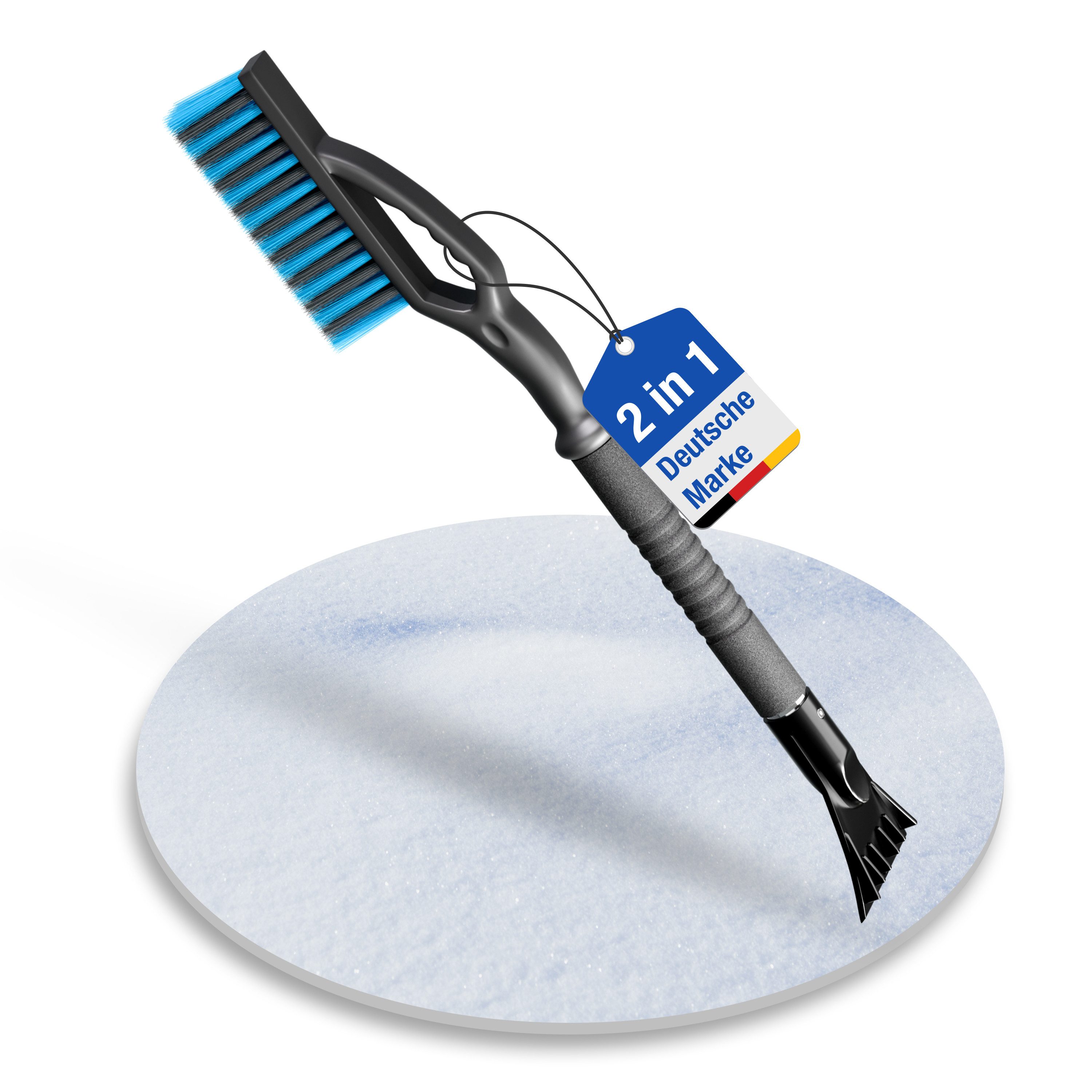 NTG Nutzfahrzeug Technik GmbH Eiskratzer Schneebesen - Eiskratzer XXL 65 cm lang Multifunktionaler Winterhelfer: Perfekt für die Fahrzeugpflege