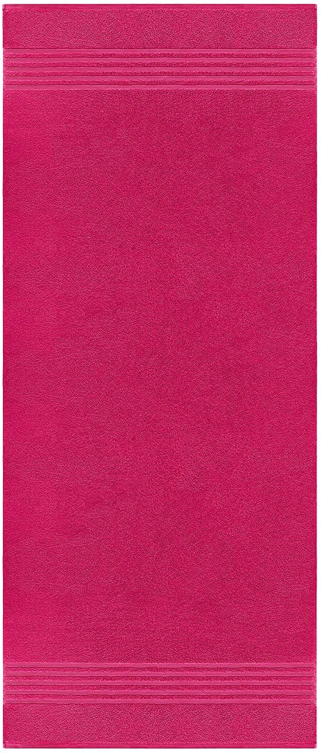 rot Rot 100x200 Damen Frottee London, Lashuma (1-St), Rhabarber Badetuch Saunatuch