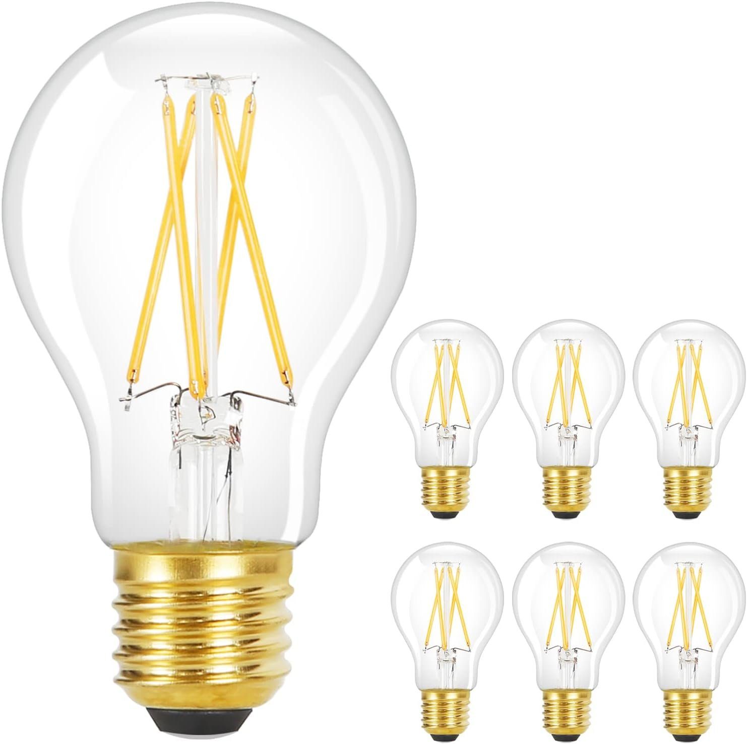 Nettlife LED-Leuchtmittel E27 Vintage A60 Glühbirne günstig online kaufen