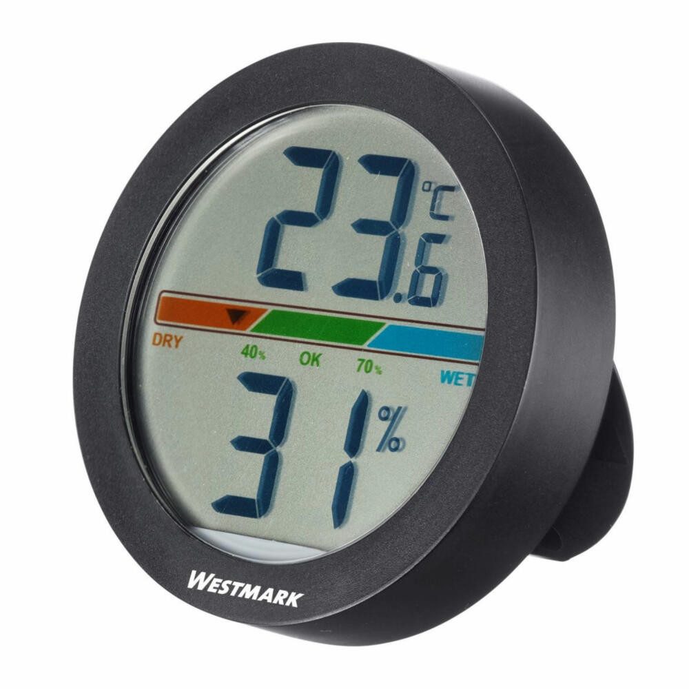WESTMARK Tranchiermesser für Präzise Messung von Feuchtigkeit und Temperatur in Innenräumen, magnetisch, präzise, digital