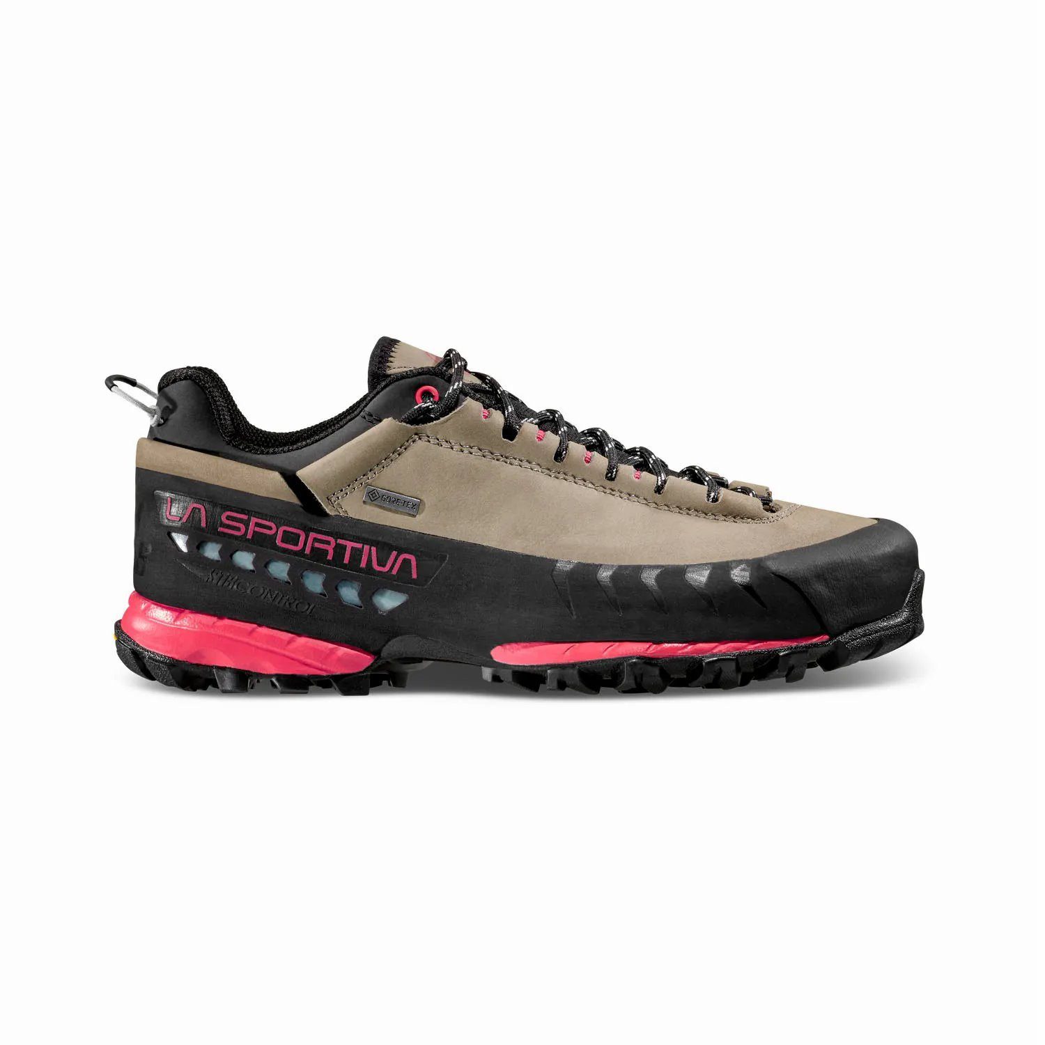 La Sportiva TX 5 Low GTX (Nubuckleder, Zustieg, wasserdicht) braun/hibiscus Damen Wanderschuh