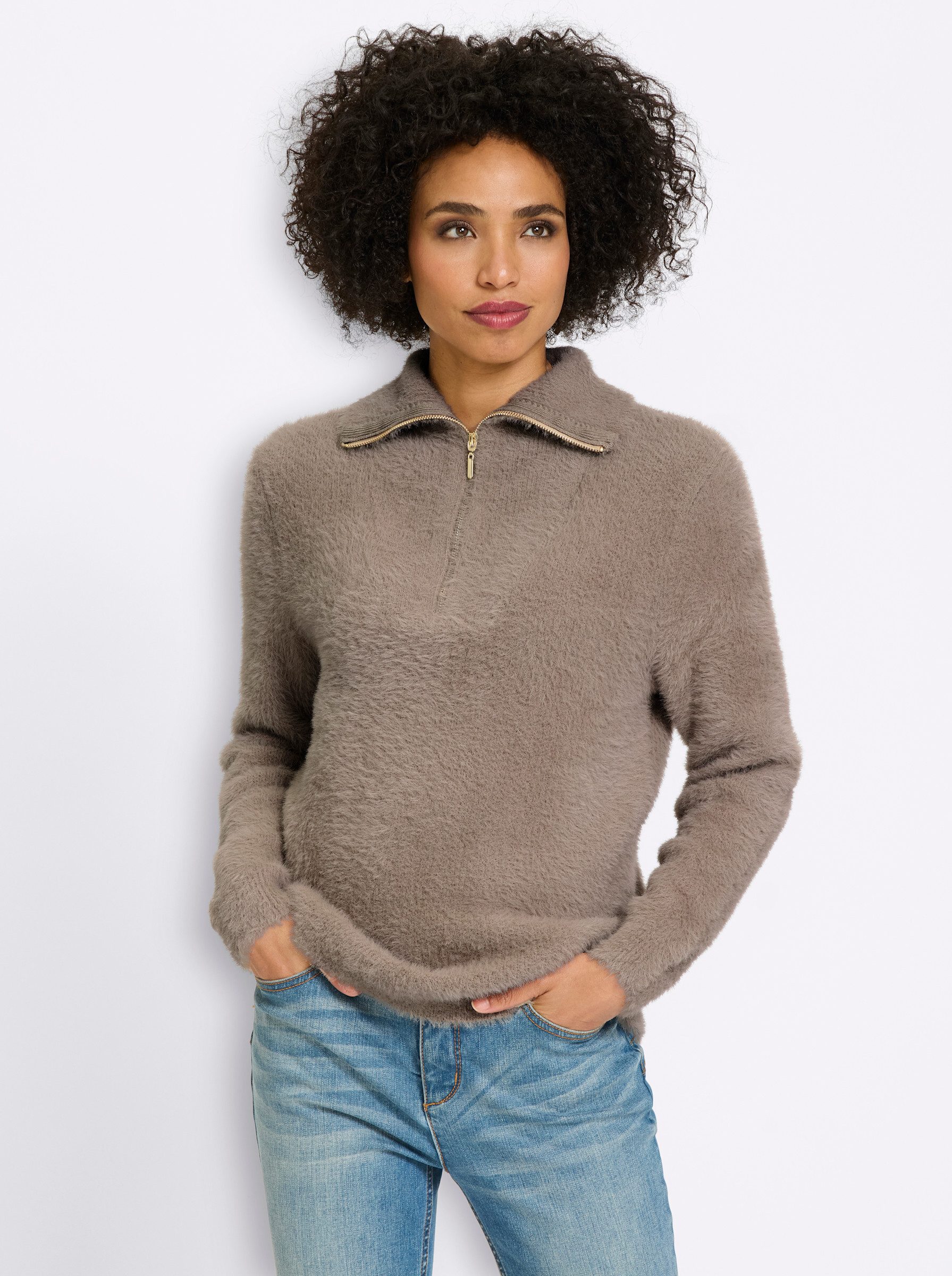heine Strickpullover Pullover Langarm