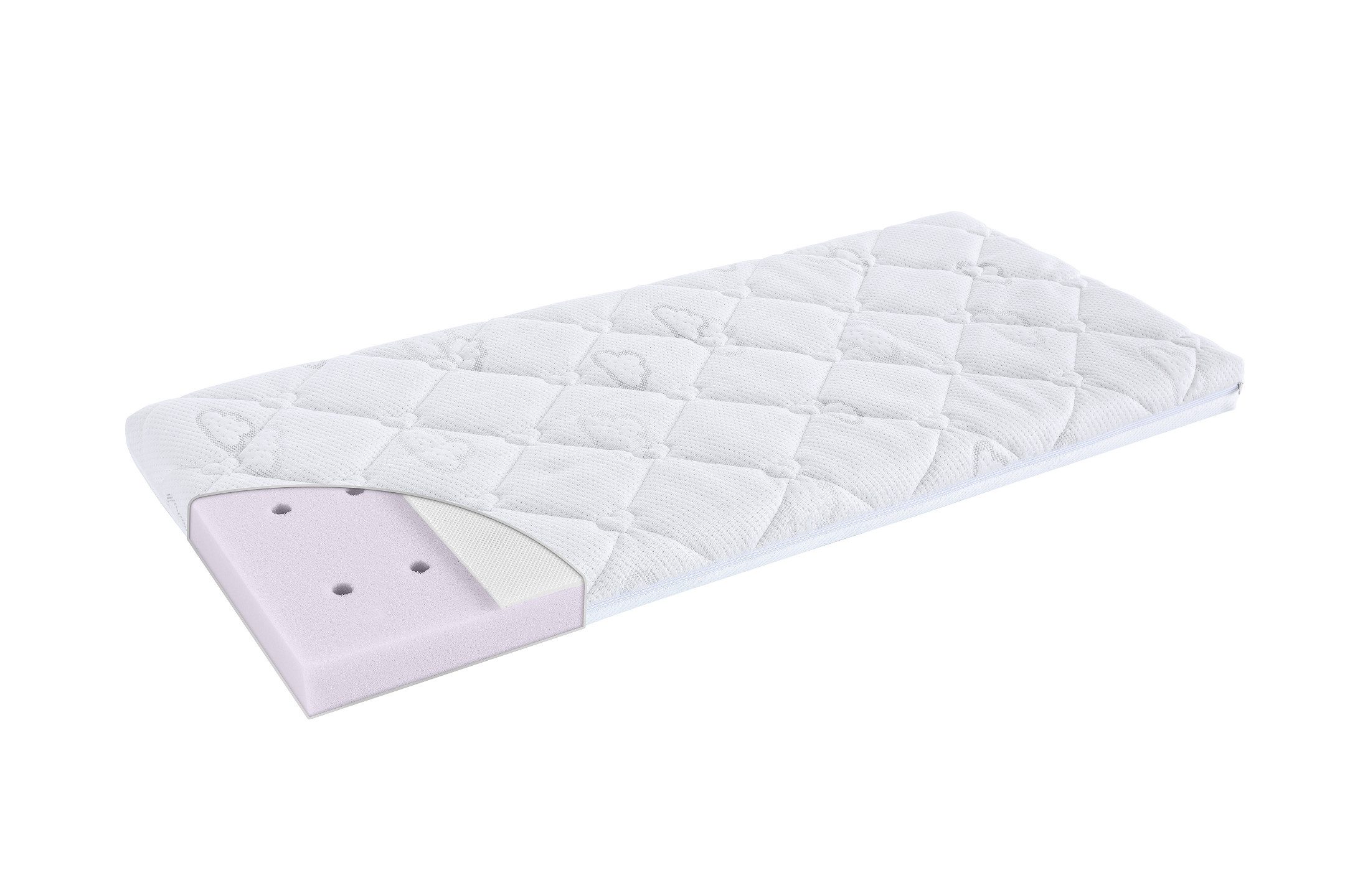 Kindermatratze Matratze für Beistellbett Brise Light 55 x 90 x 6 cm eckig, Träumeland