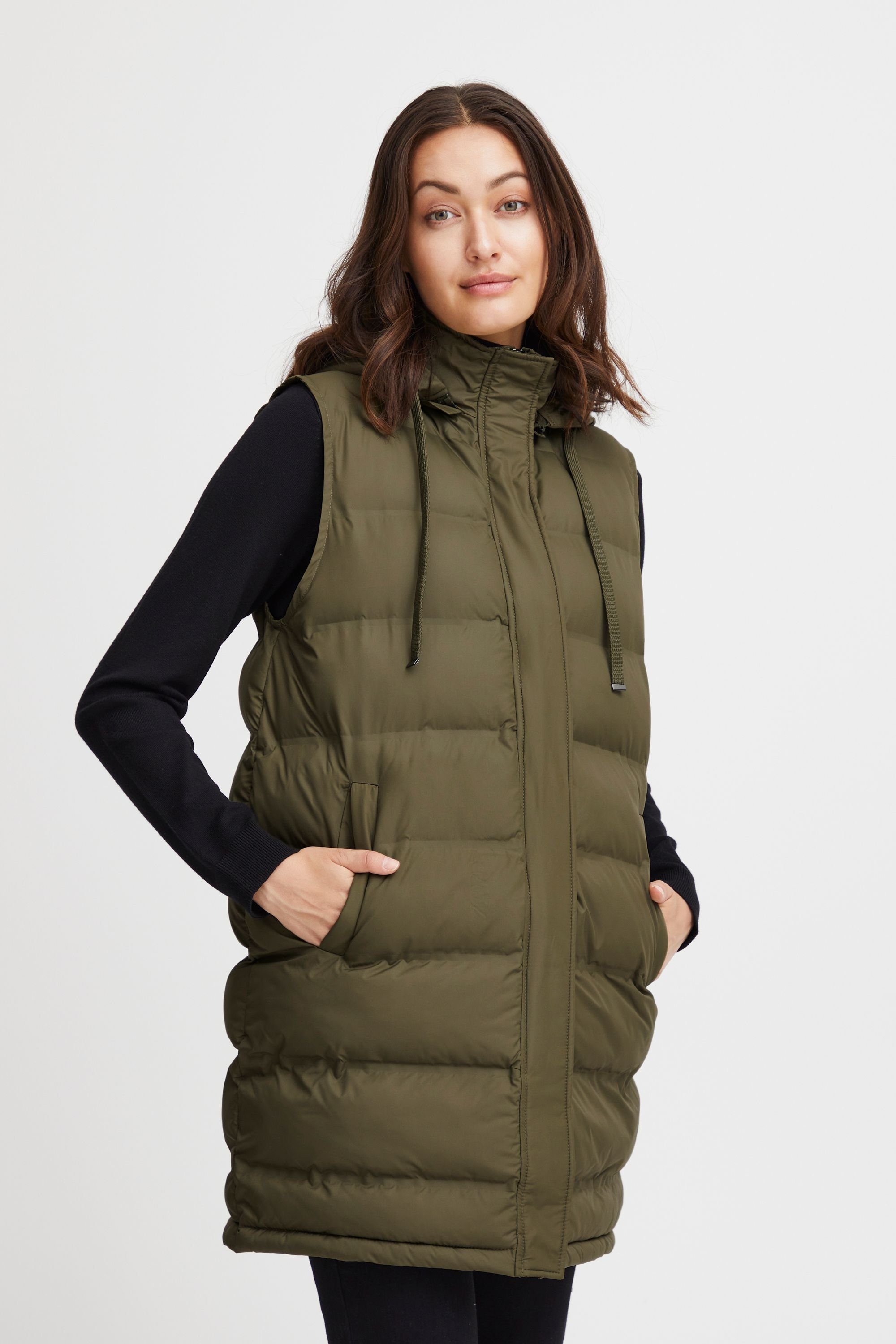 fransa Steppweste Fransa FRBAFAB 1 Waistcoat Olive Night