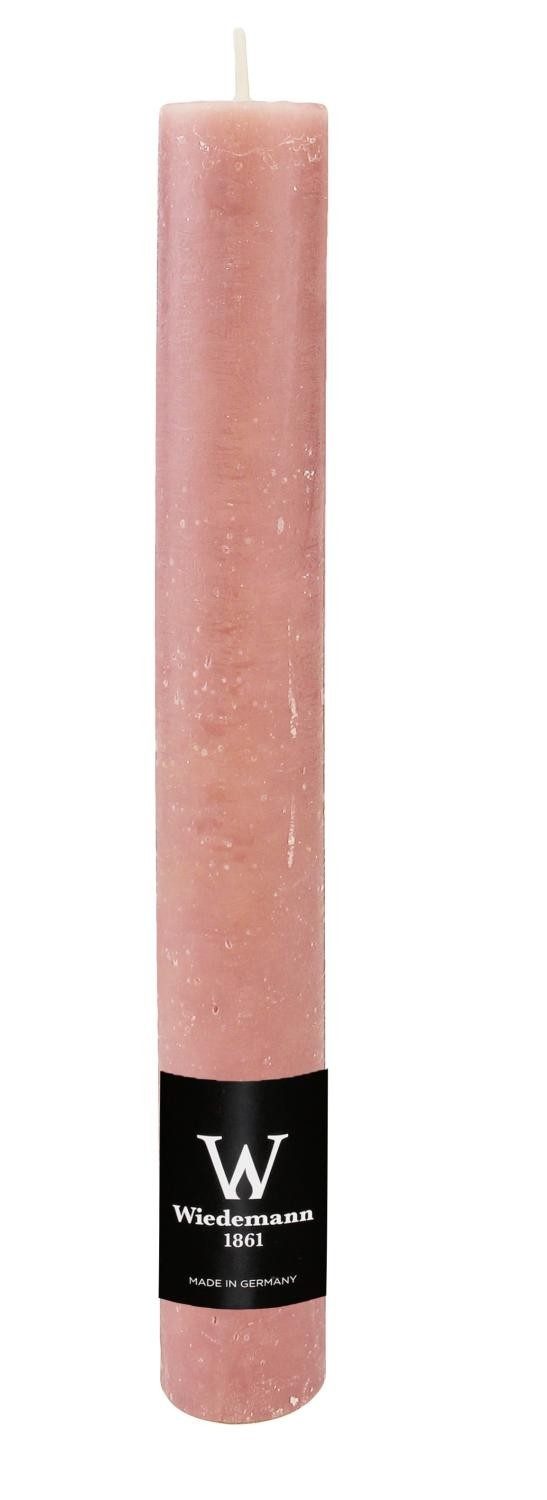 INNA-Glas Tafelkerze AURORA, rosenholz, 28cm, Ø3,5cm, 30h - Made in Germany