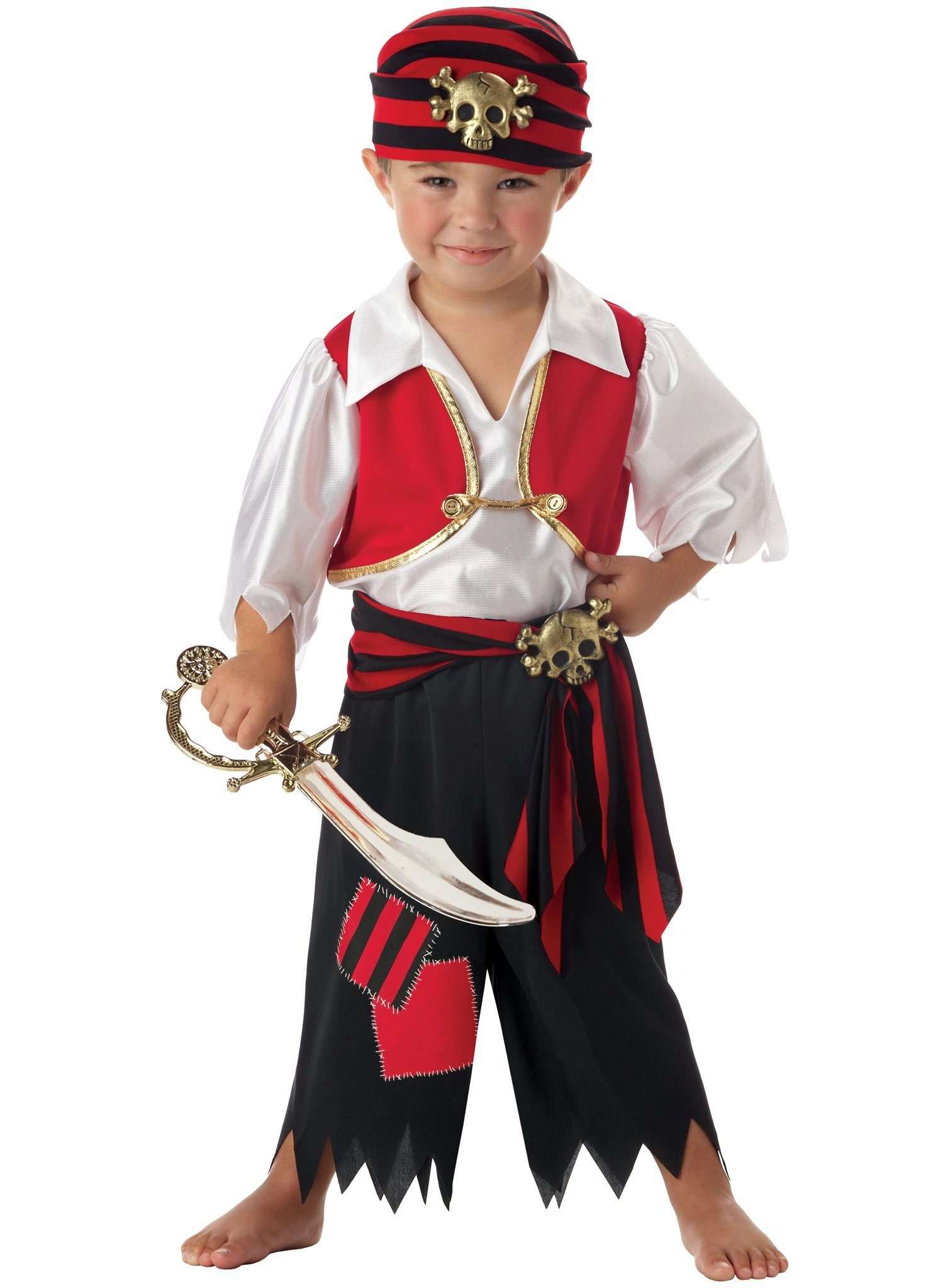 Metamorph Piraten-Kostüm Kleiner Karibikpirat Kostüm für Kinder, Alles klar zum Entern der Schoko-Schatzkisten!